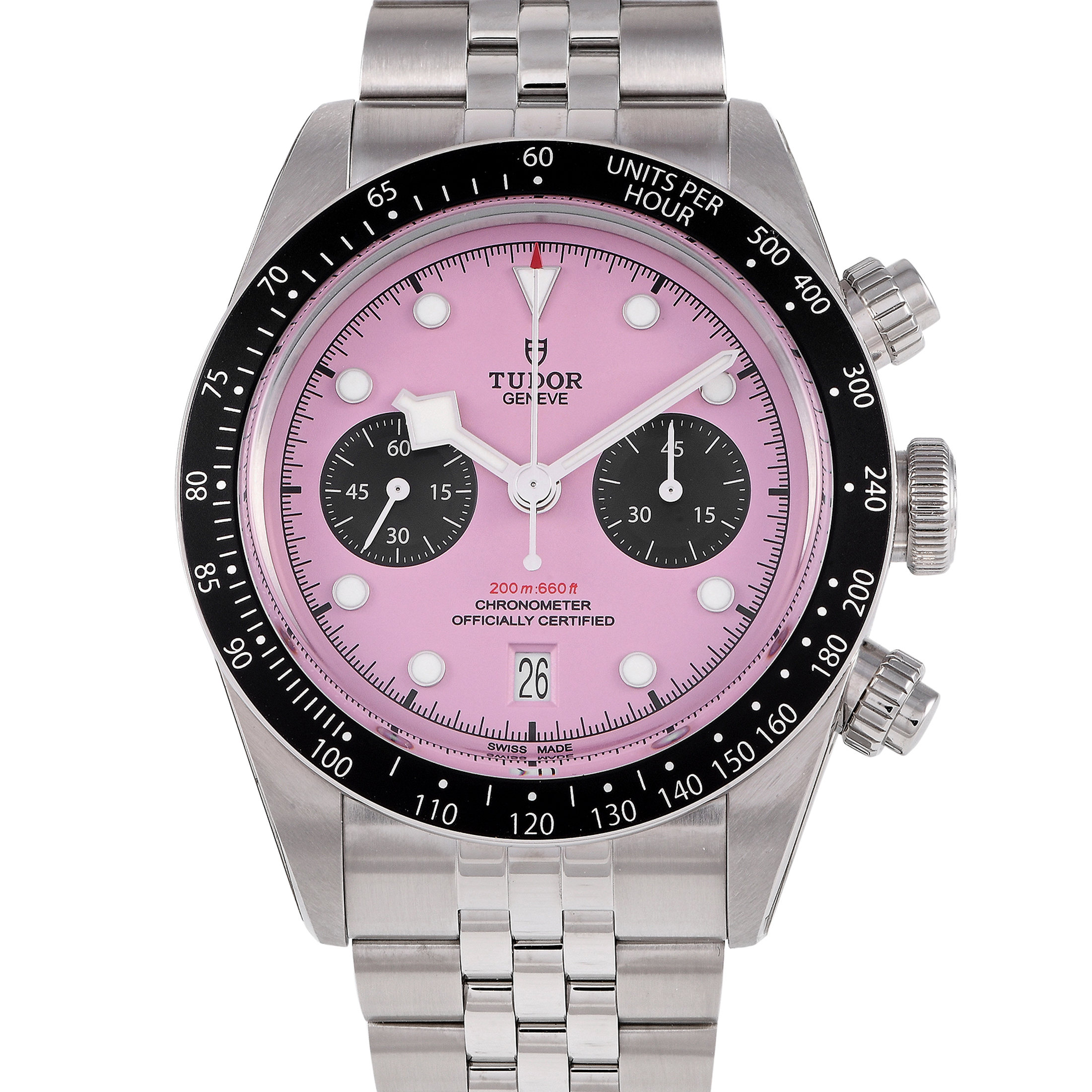 Tudor Black Bay Chrono Pink Dial Watch 79360N-0019