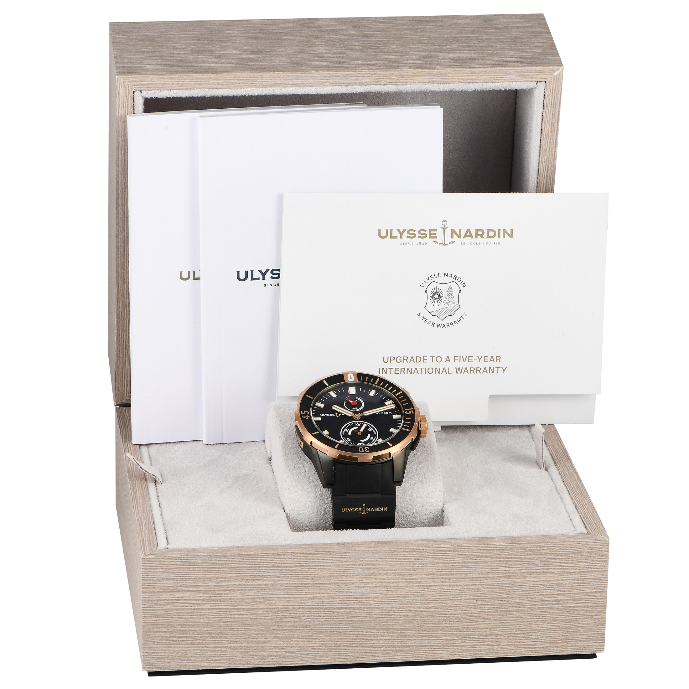 Ulysse Nardin Diver Chronometer Watch 1185-170-3/Black