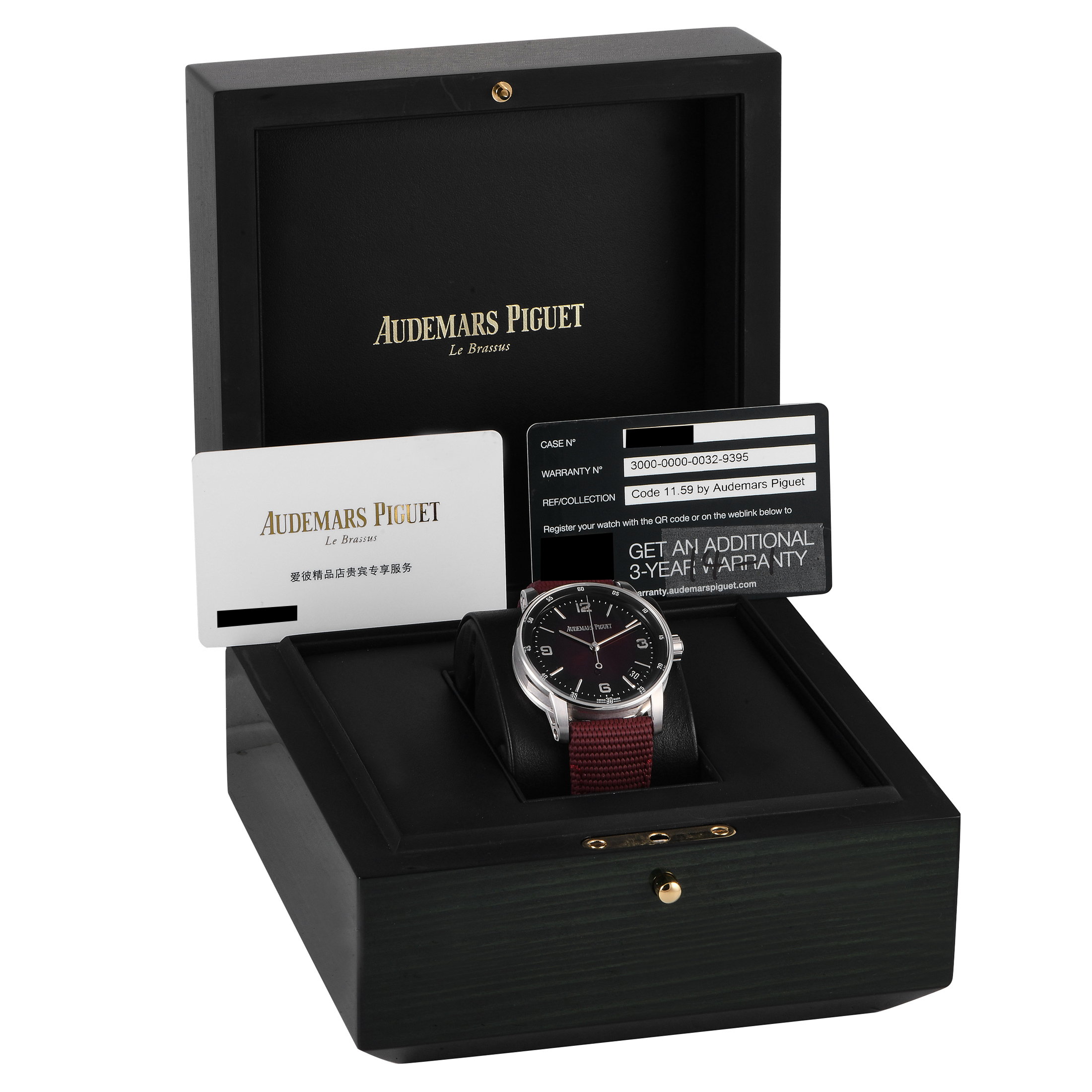 Audemars Piguet Code 11.59 Burgundy Watch 15210BC.OO.A500KB.01 - Image 5