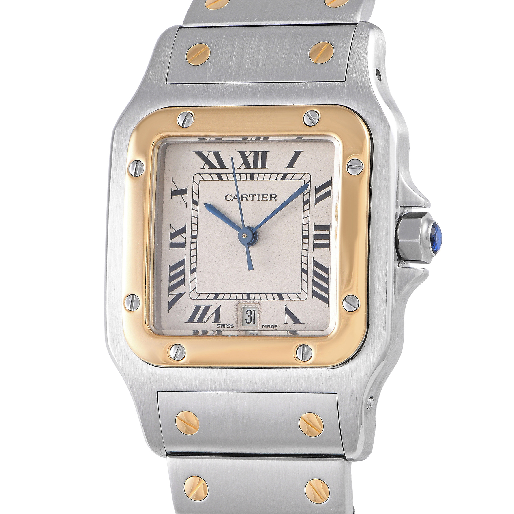 Cartier Santos Galbee Large Two-Tone Watch W20011C4 - Image 2