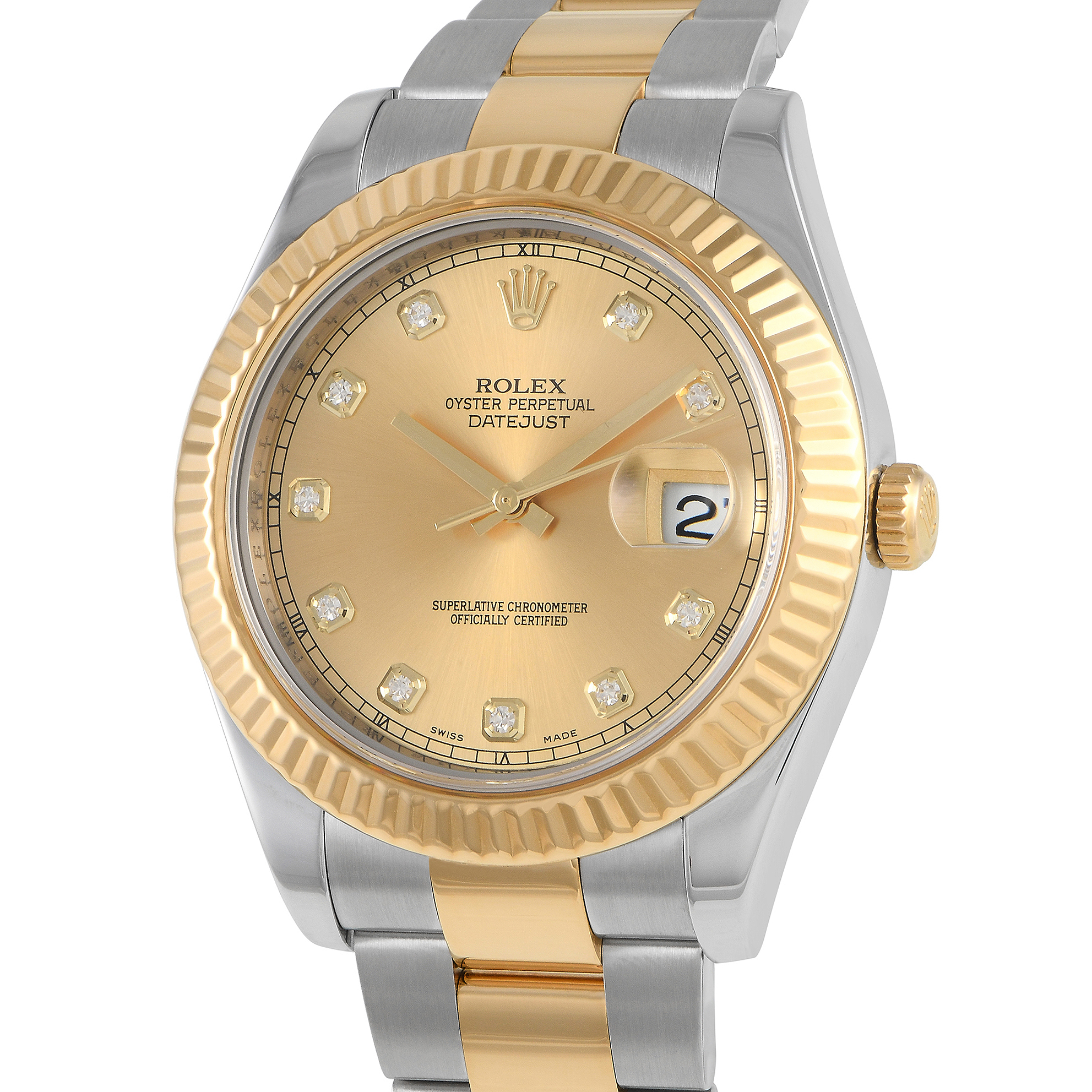 Rolex Datejust II Chronometer 41mm Diamond Watch 116333 - Image 2