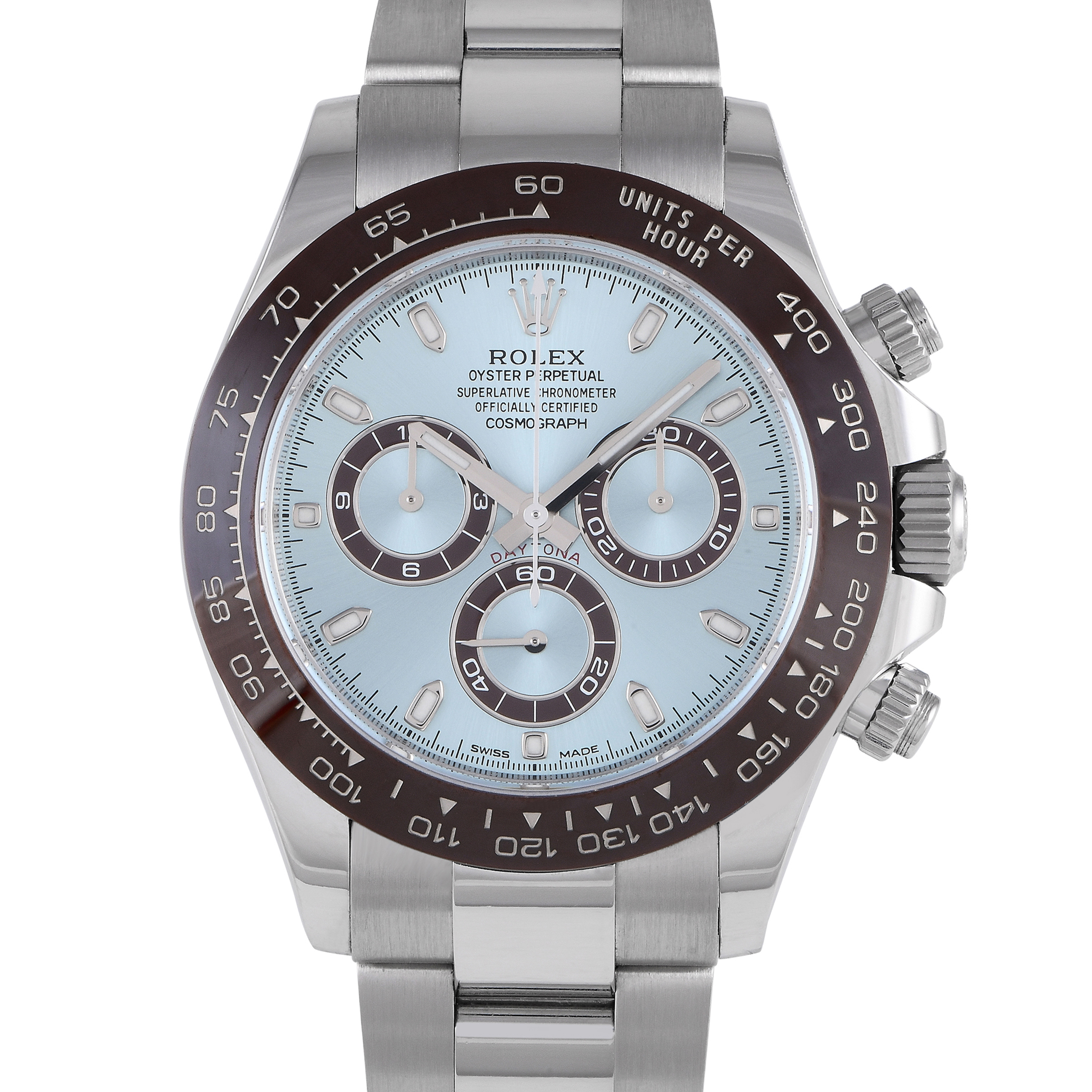 Rolex Daytona Ice Blue Platinum Watch 116506