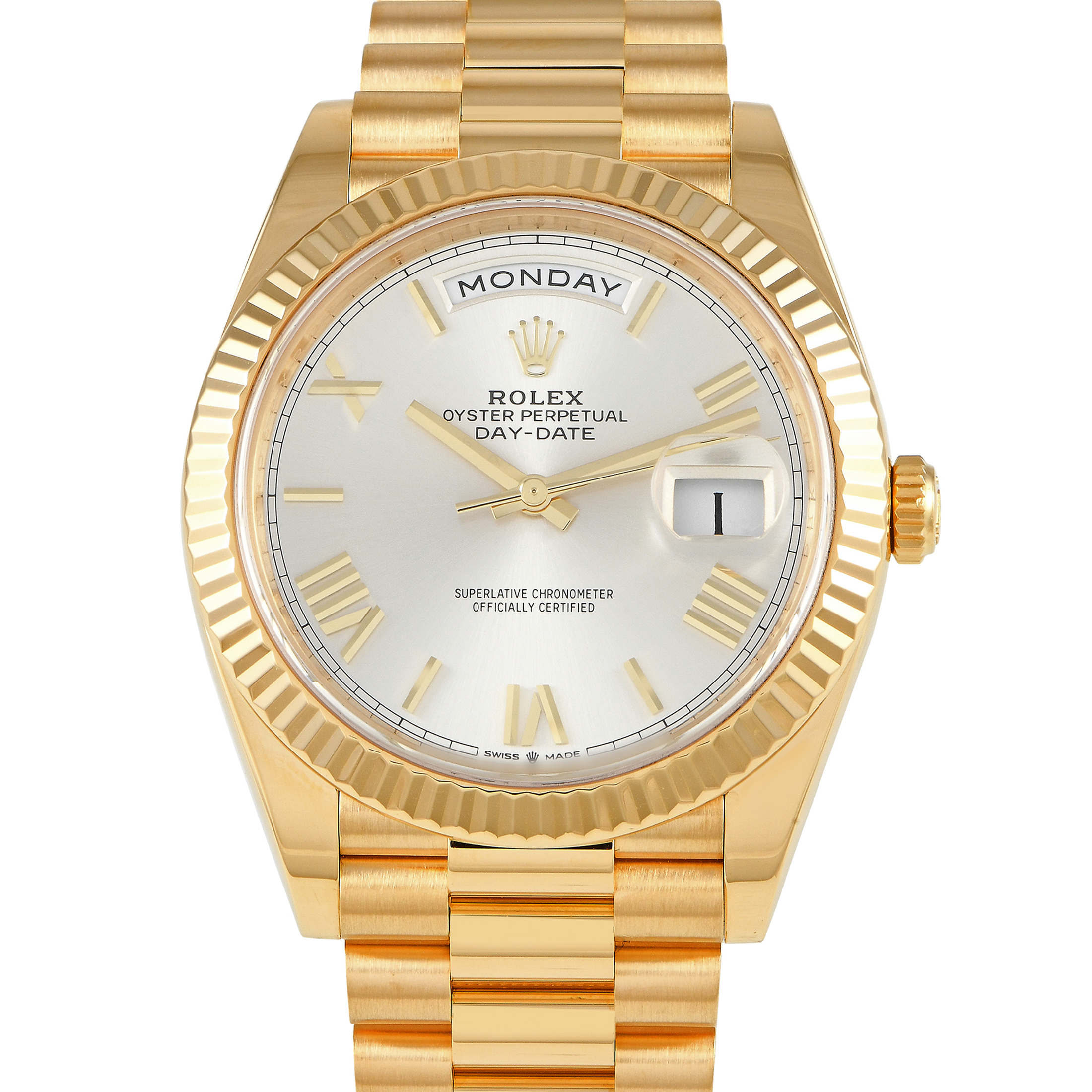 Rolex Day-Date 40 18K Yellow Gold Watch 228238