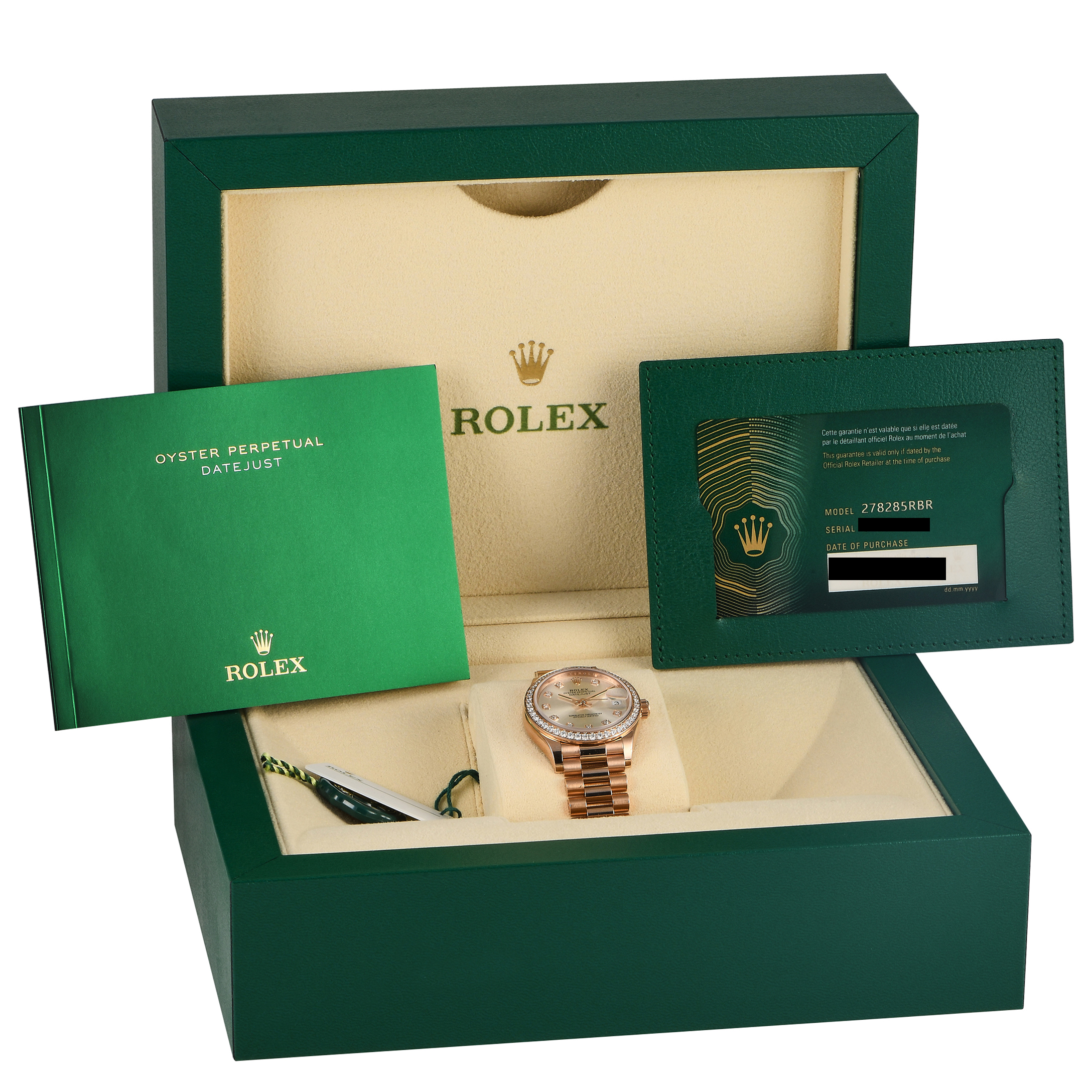 Rolex Datejust 31mm Ladies Diamond Watch 278285RBR - Image 5