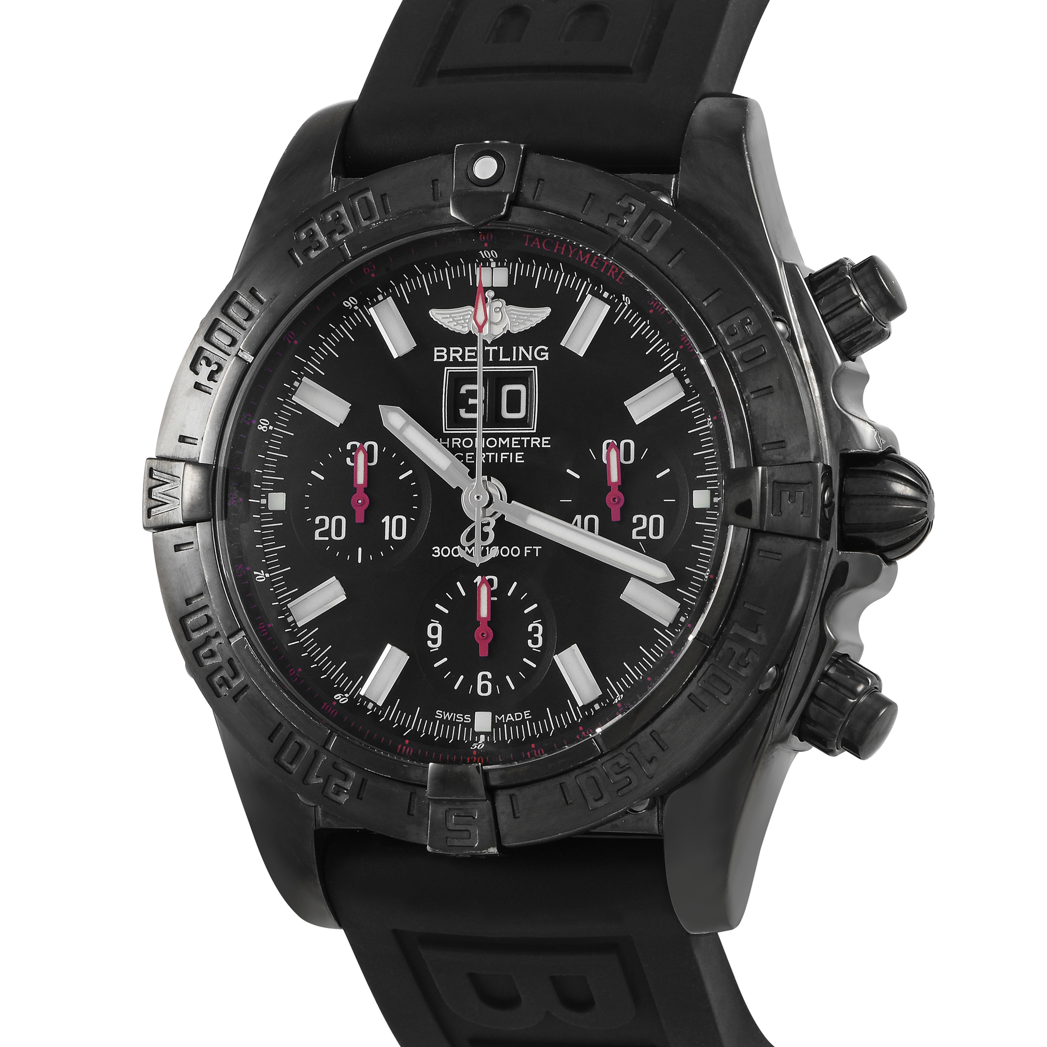 Breitling Chronomat Blackbird Blacksteel Watch M44359 - Image 2