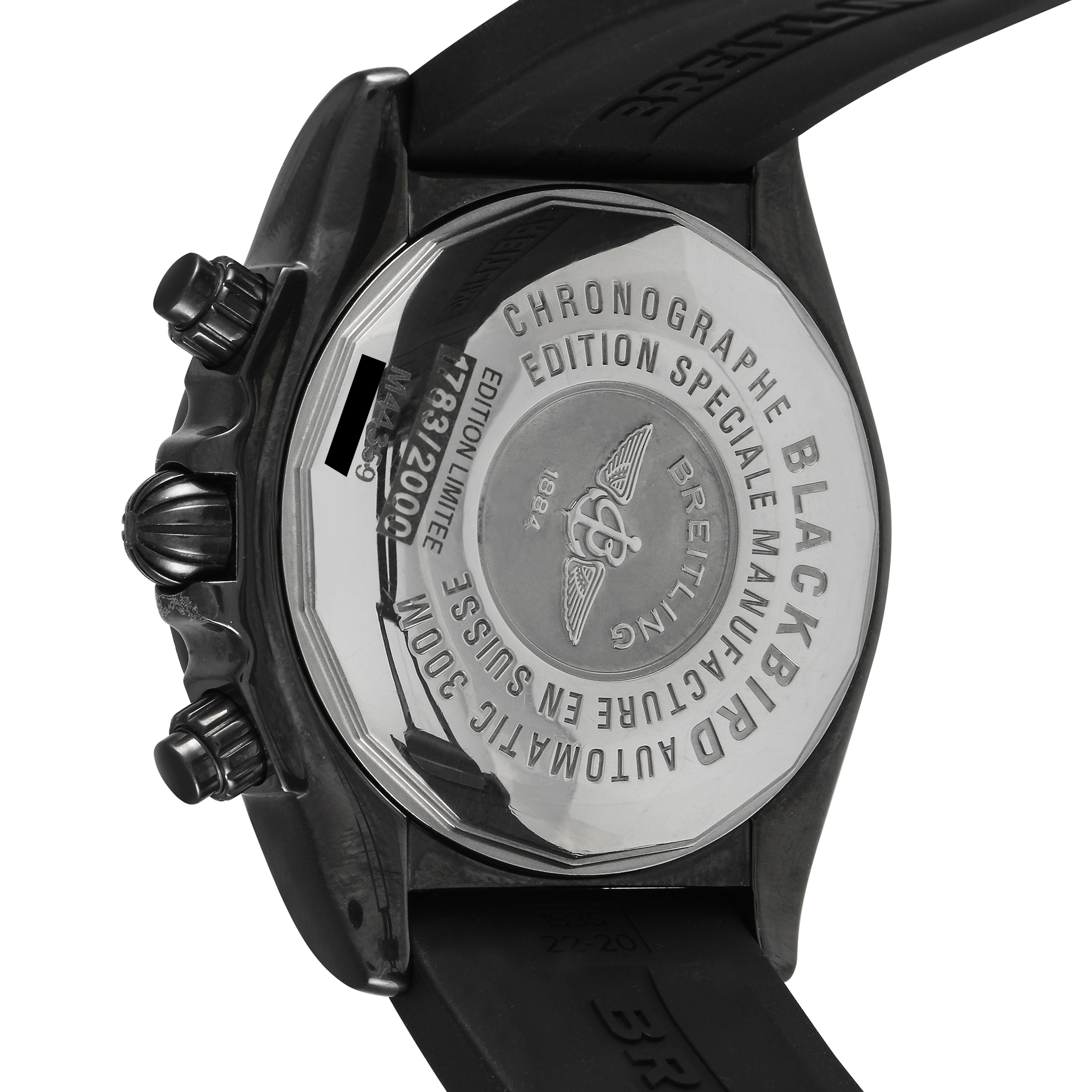 Breitling Chronomat Blackbird Blacksteel Watch M44359 - Image 3