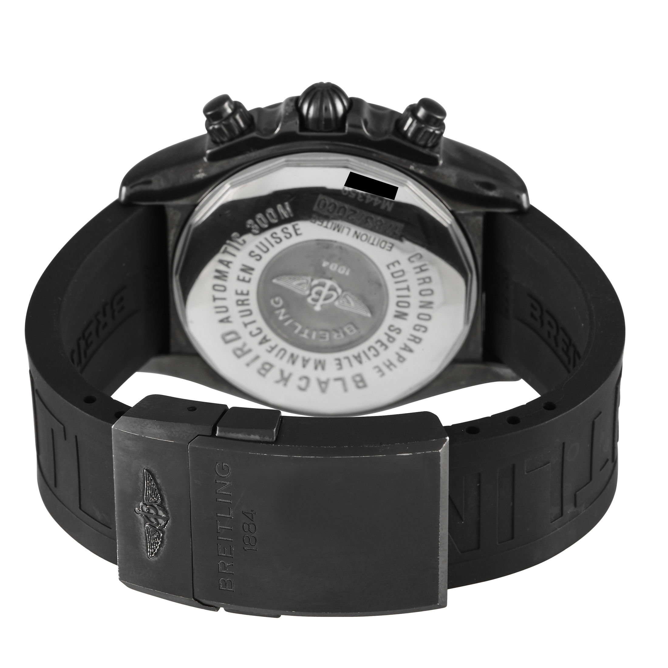 Breitling Chronomat Blackbird Blacksteel Watch M44359 - Image 4