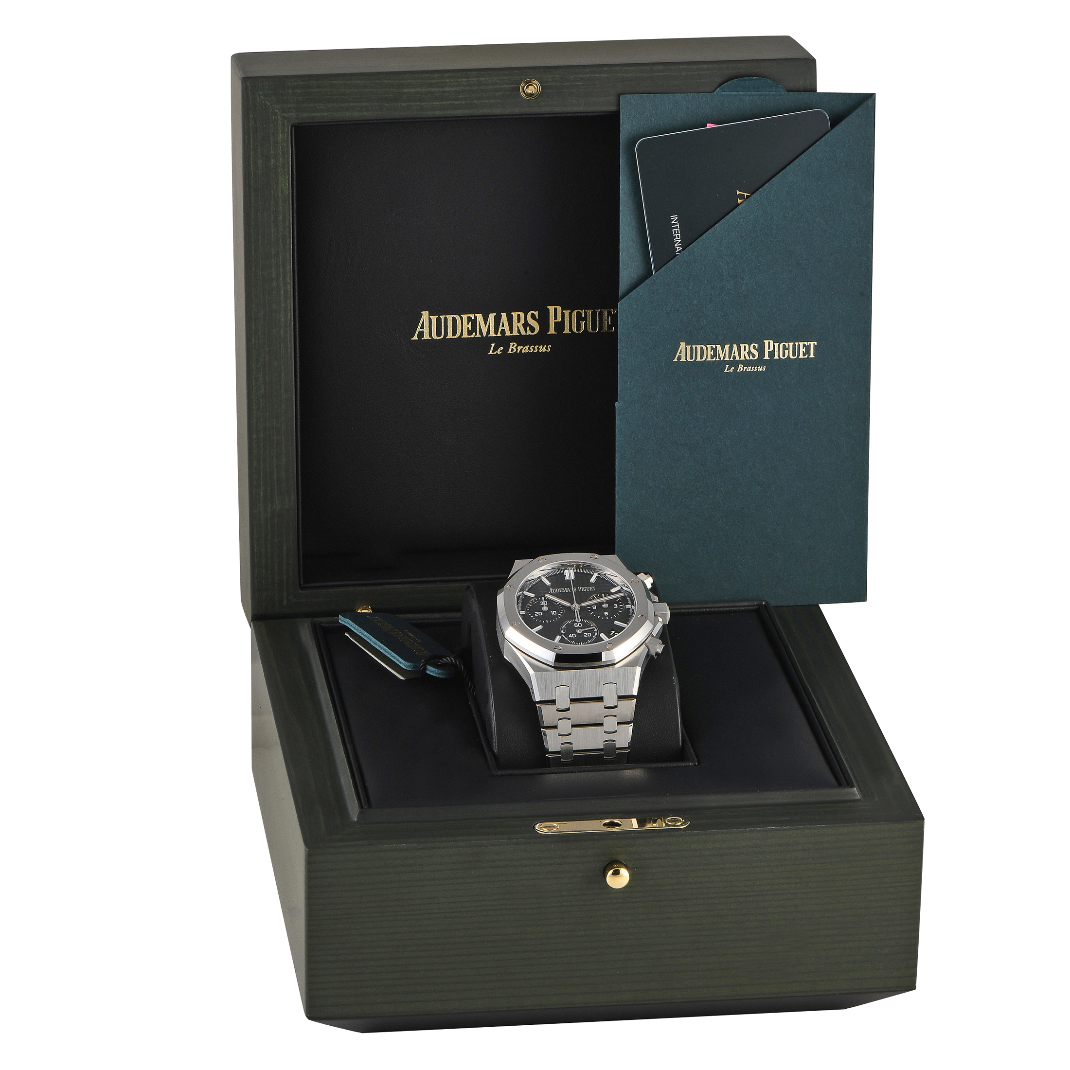 Audemars Piguet Royal Oak Chronograph Green Dial Watch 26240ST.OO.1320ST.08 - Image 5