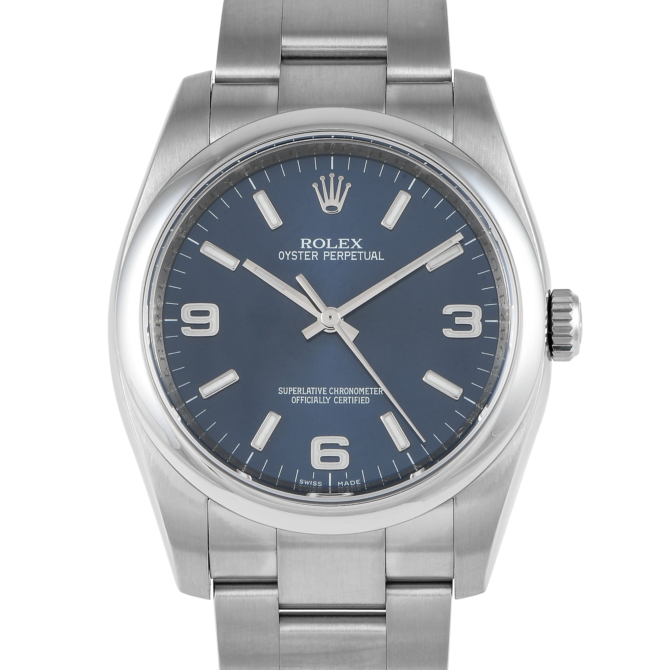 Rolex Oyster Perpetual 36 Blue Dial Watch 116000
