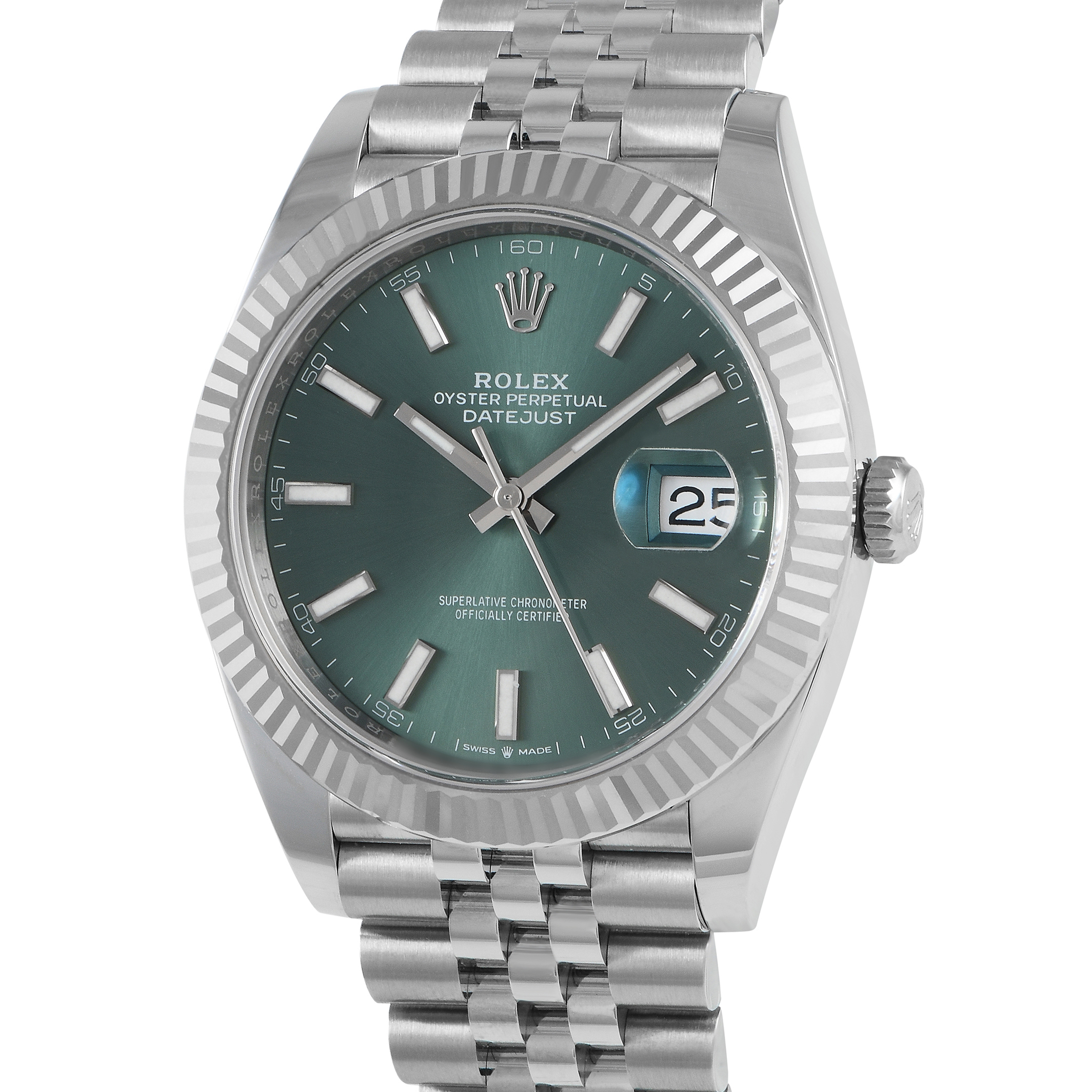 Rolex Datejust 41 Mint Green Dial Watch 126334 - Image 2