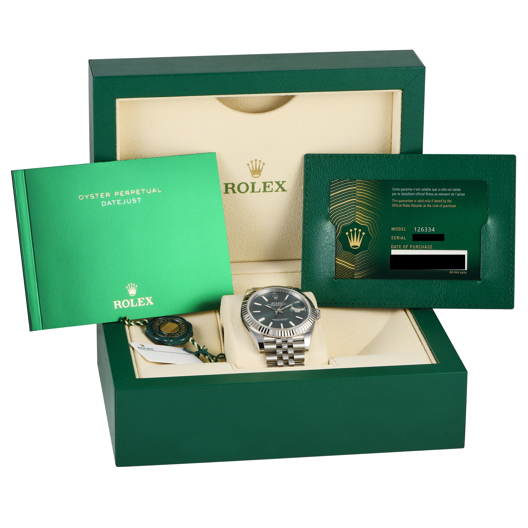 Rolex Datejust 41 Mint Green Dial Watch 126334 - Image 5