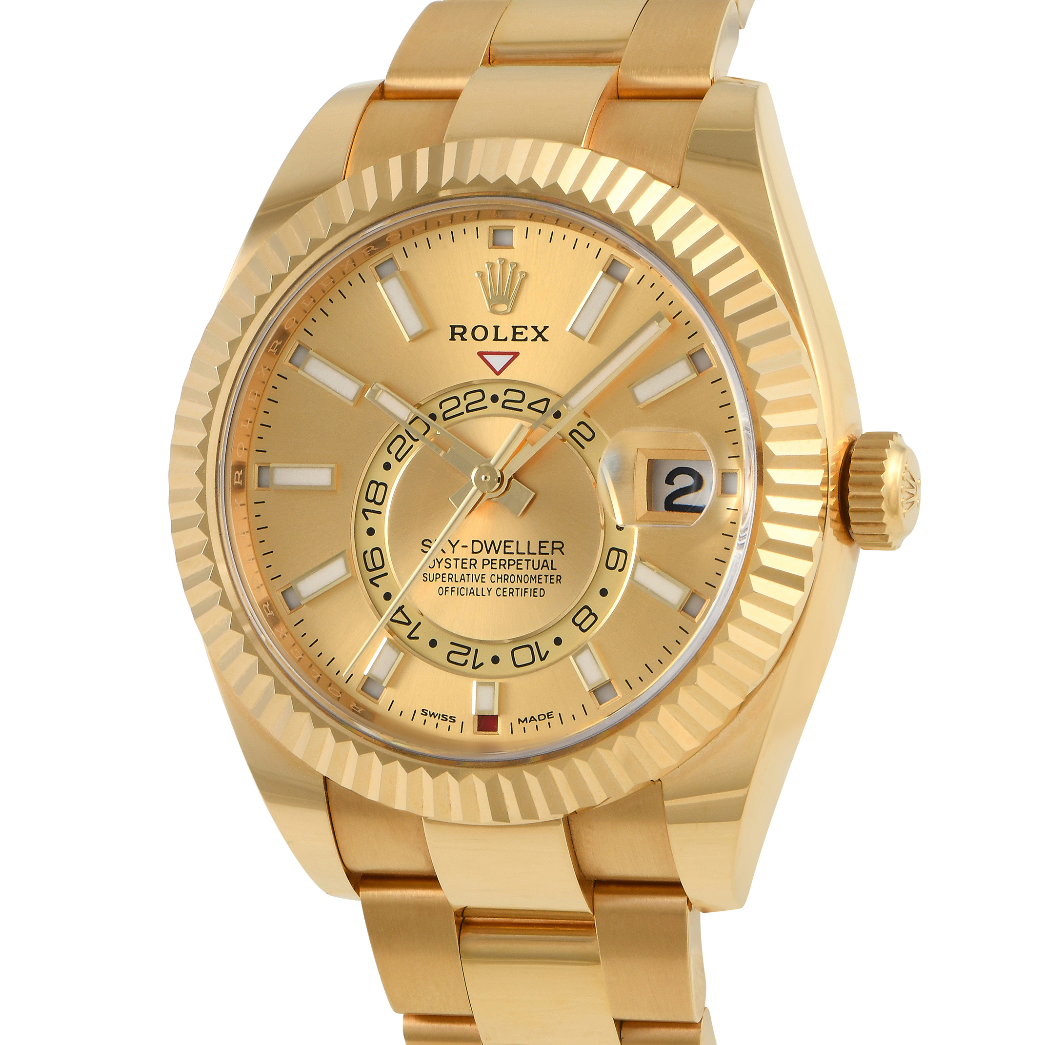Rolex Sky-Dweller Champagne Dial Watch 326938 - Image 2