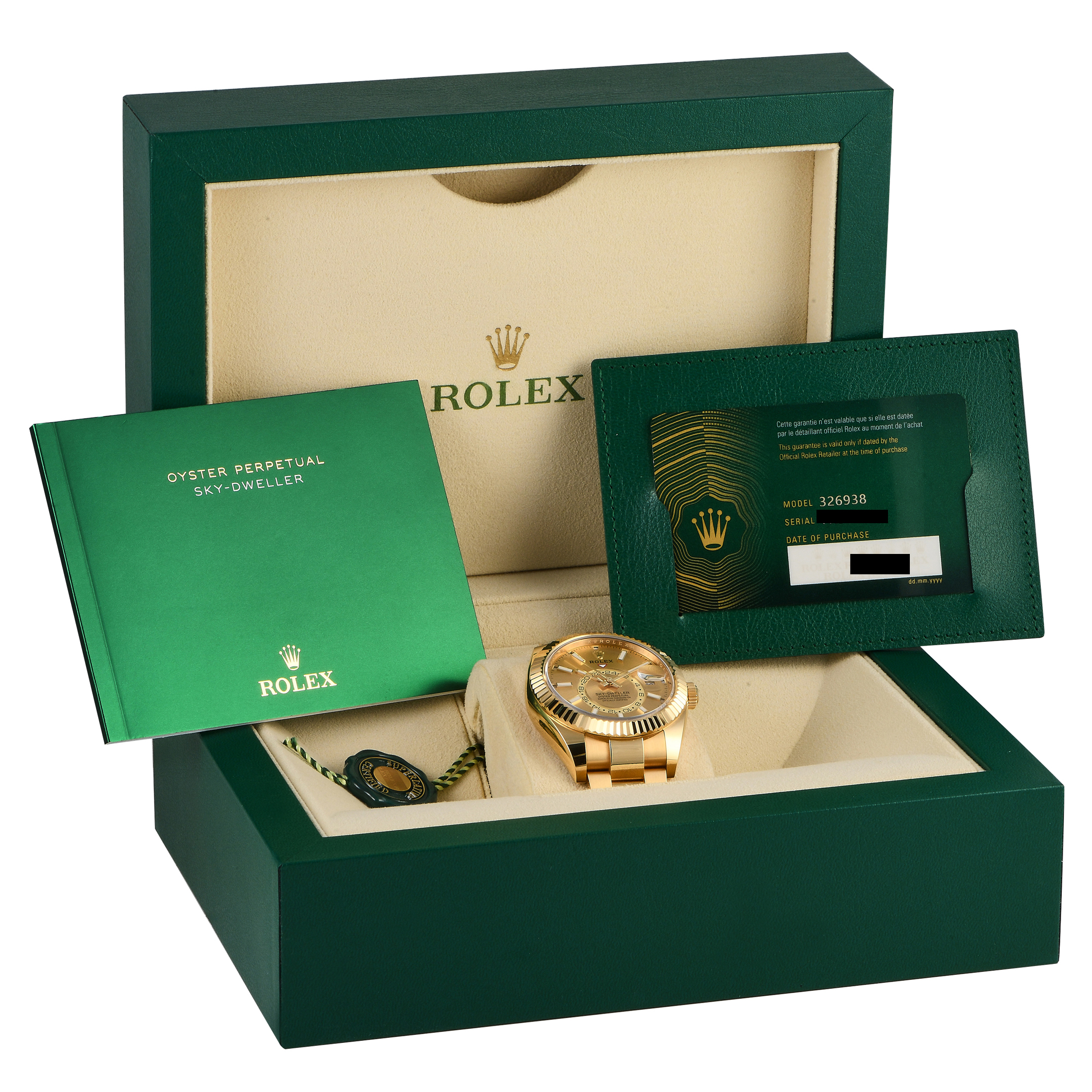 Rolex Sky-Dweller Champagne Dial Watch 326938 - Image 5