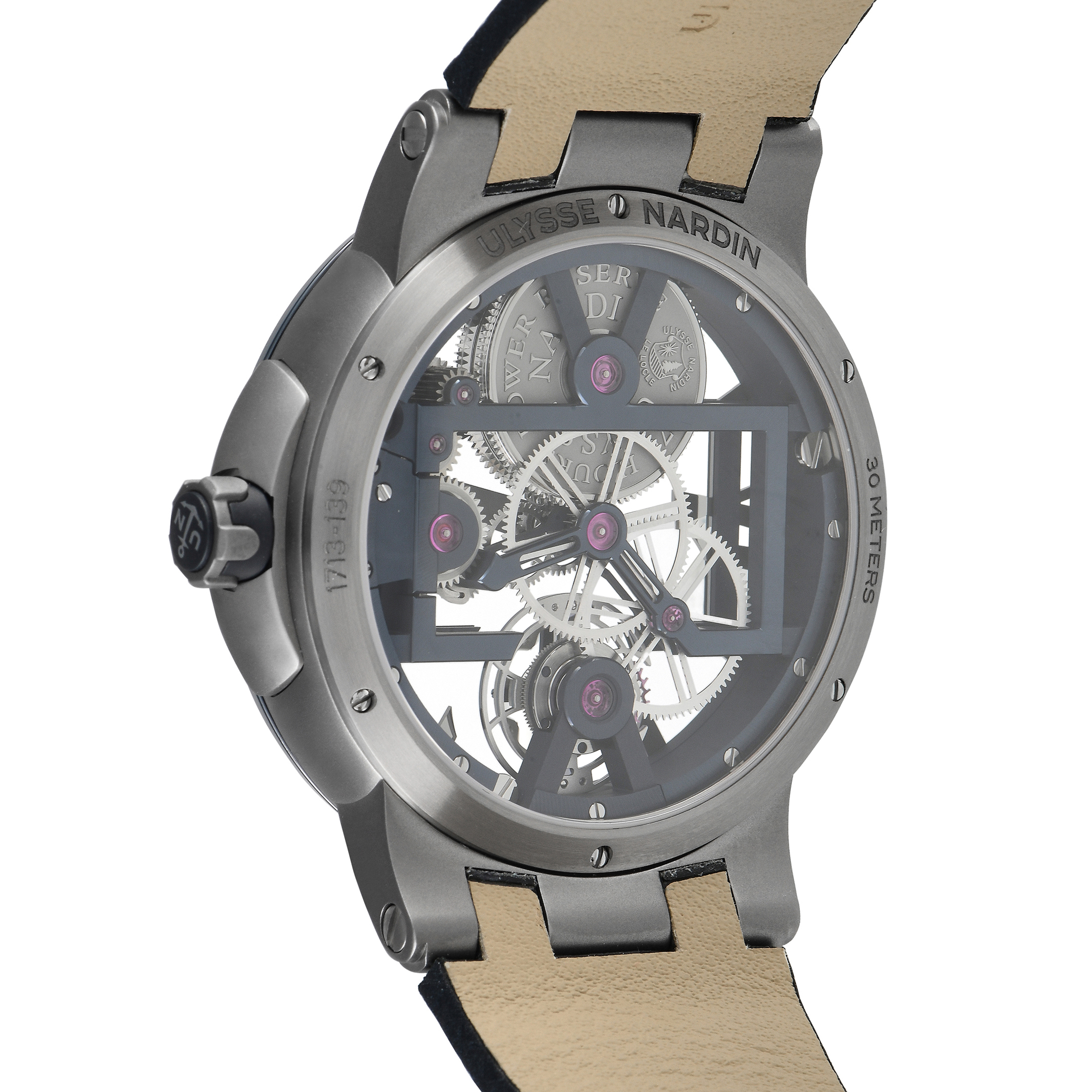 Ulysse Nardin Executive Skeleton Tourbillon Watch 1713-139/43 - Image 3