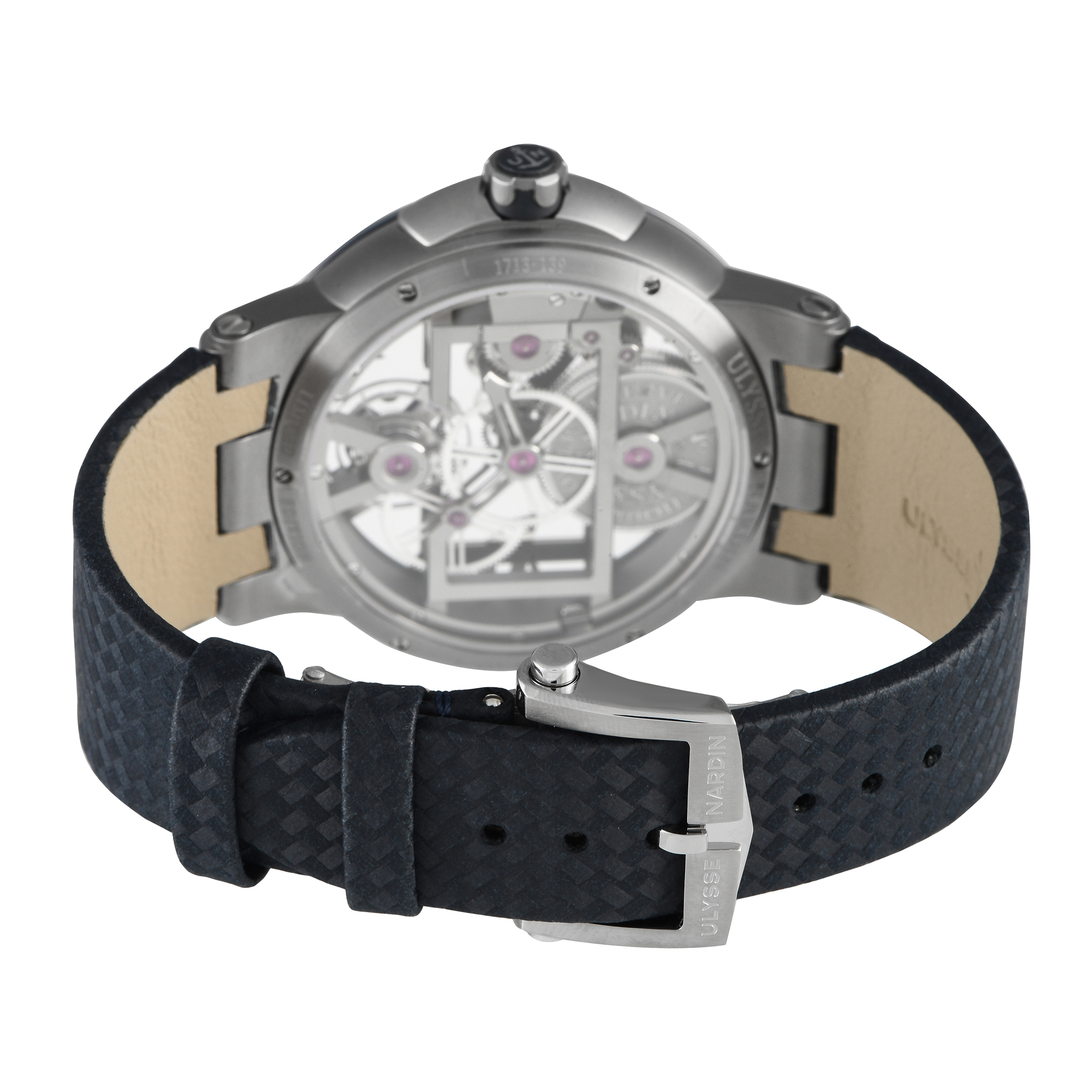 Ulysse Nardin Executive Skeleton Tourbillon Red/Blue Watch 1713-139/US - Image 4