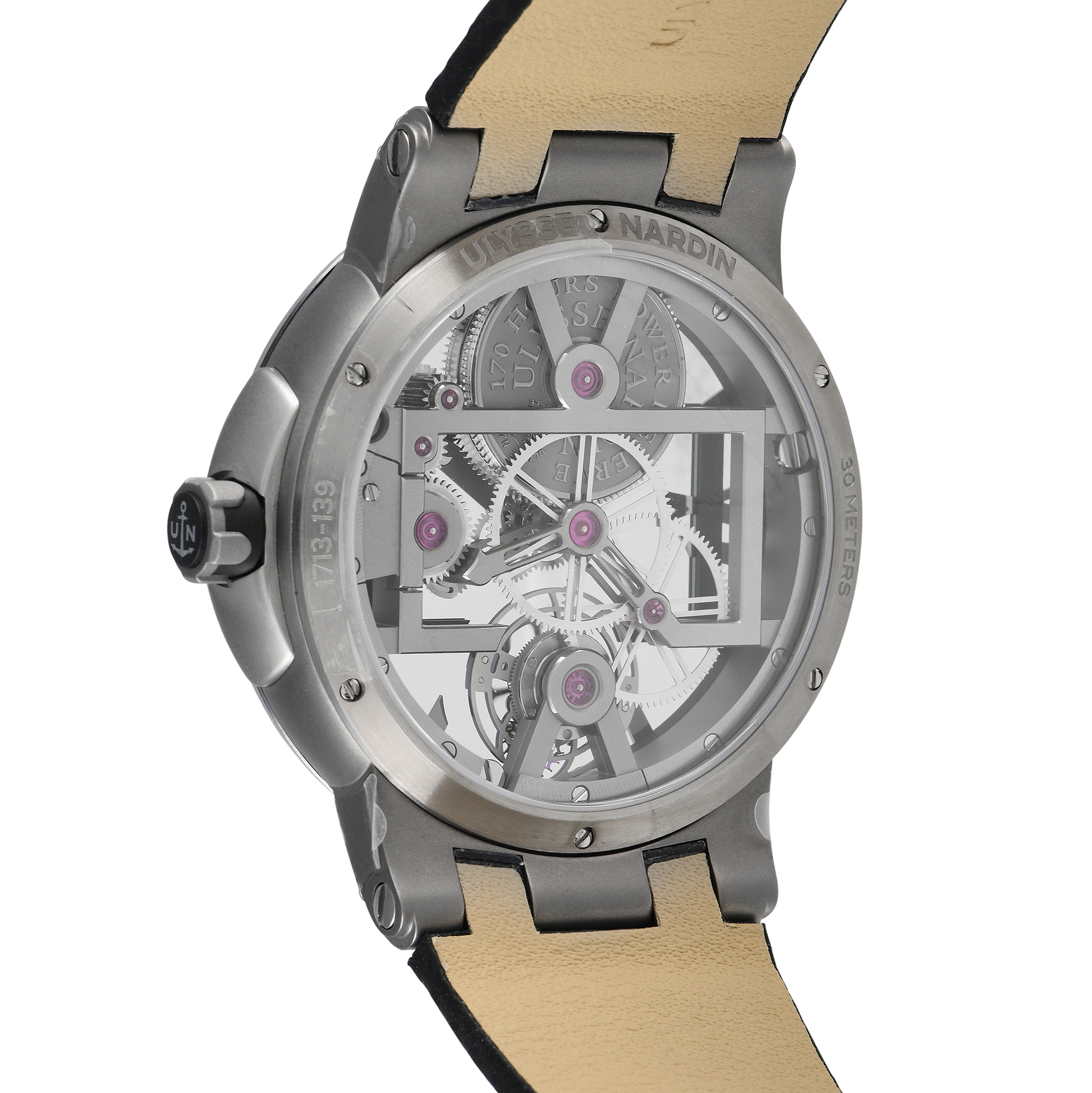 Ulysse Nardin Executive Skeleton Tourbillon Watch 1713-139 - Image 3