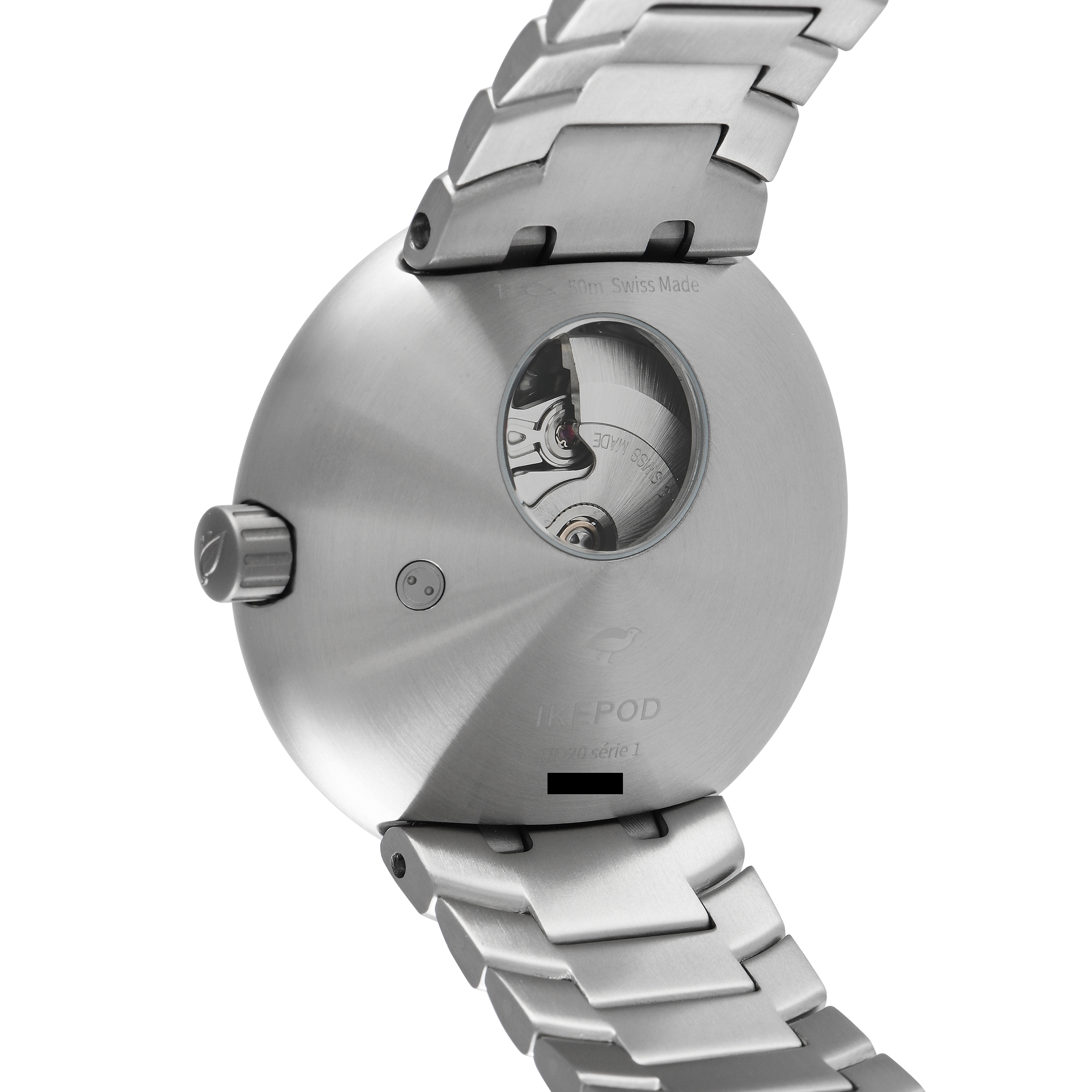 Ikepod Horopod Petra Salmon Dial Titanium Watch HO20 - Image 3