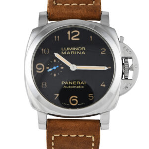 Pre-owned Panerai Luminor Marina 1950 44mm black sandwich dial crown-protecting device