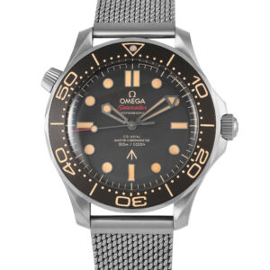 Pre-owned Omega Seamaster Diver 007 No Time to Die limited edition titanium 42mm brown dial