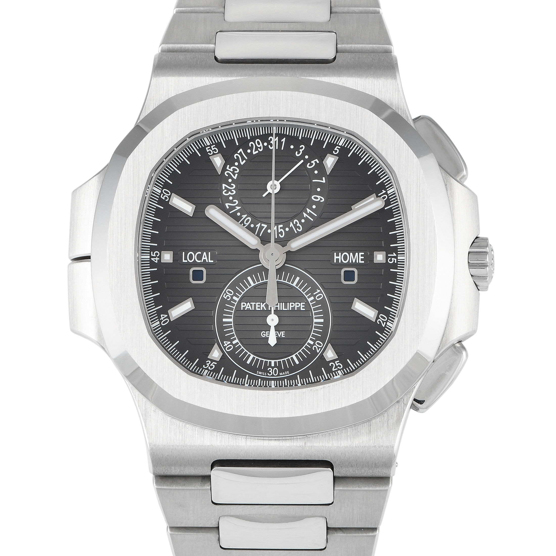 Patek Philippe Nautilus Travel Time Chronograph Watch 5990/1A-001