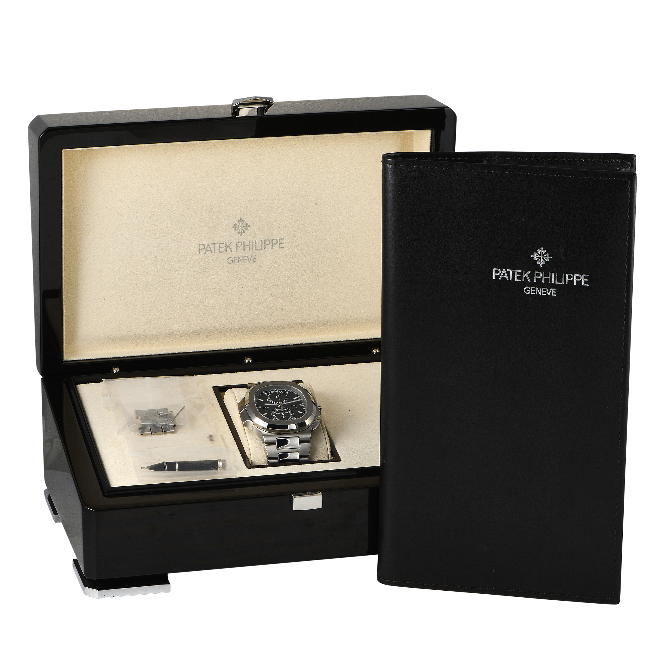 Patek Philippe Nautilus Travel Time Chronograph Watch 5990/1A-001 - Image 5