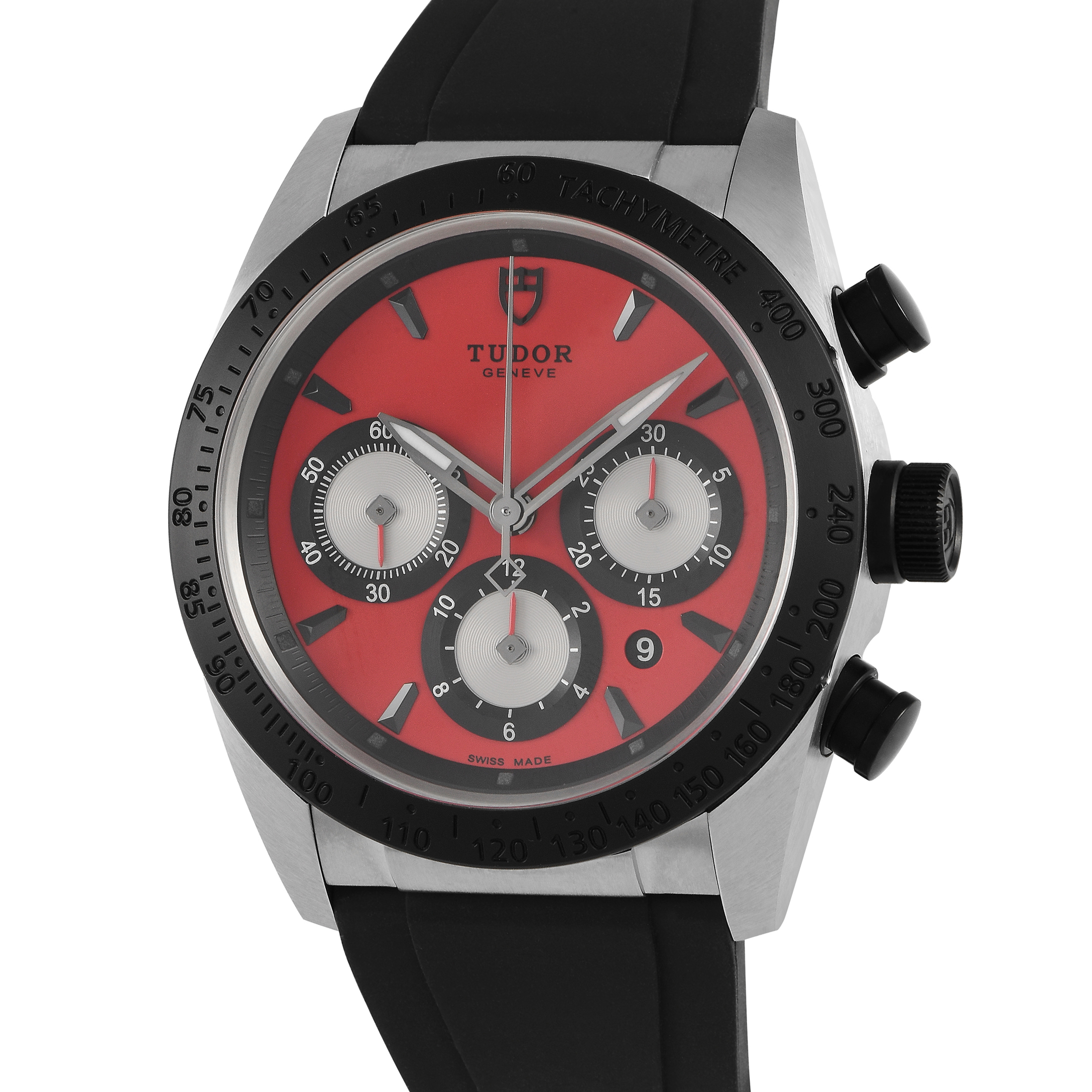 Tudor Fastrider Chronograph Red Dial Watch 42010N - Image 2