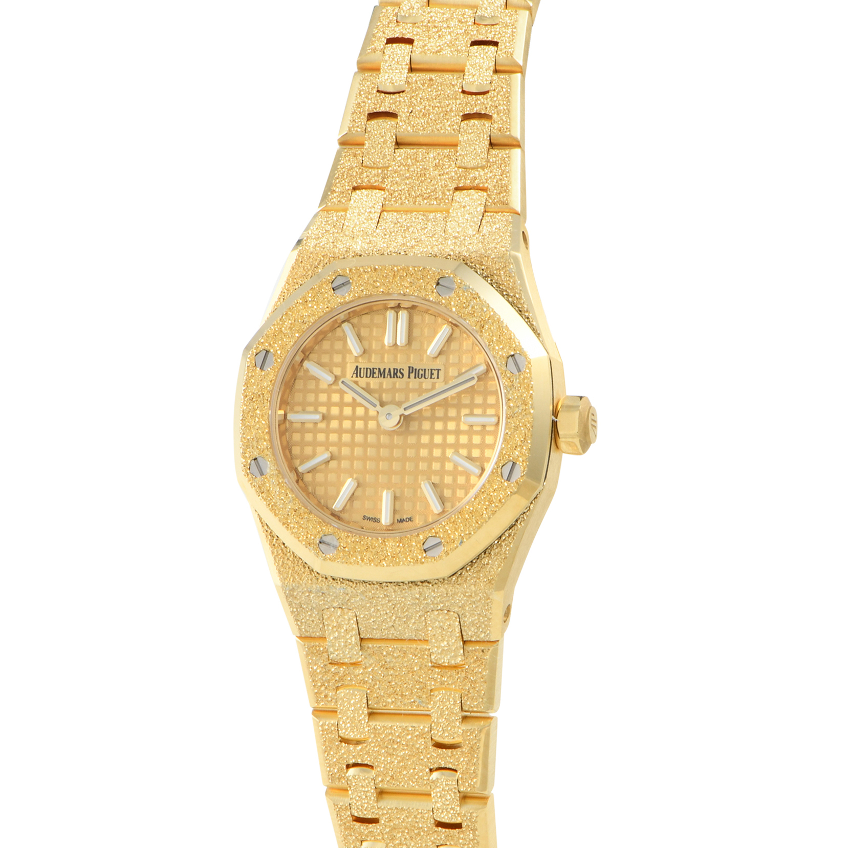 Audemars Piguet Royal Oak Mini Frosted Yellow Gold Watch 67630BA.GG.1312BA.01 - Image 2