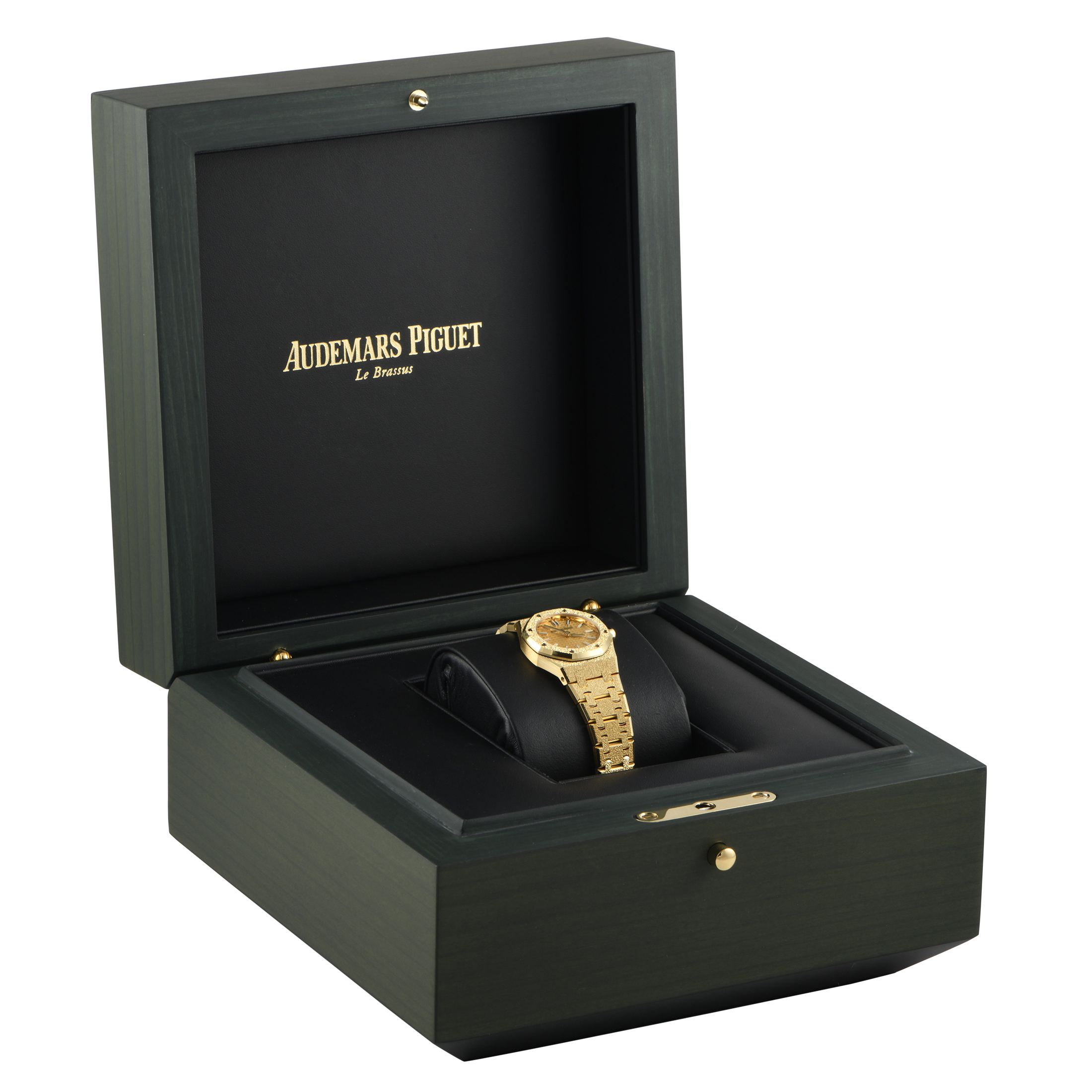 Audemars Piguet Royal Oak Mini Frosted Yellow Gold Watch 67630BA.GG.1312BA.01 - Image 5
