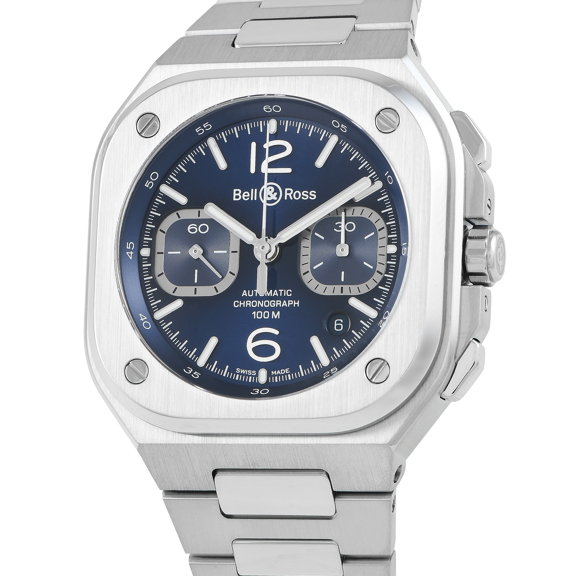 Bell & Ross BR05 Chrono Blue Steel Watch BR05C-BU-ST/SST - Image 2