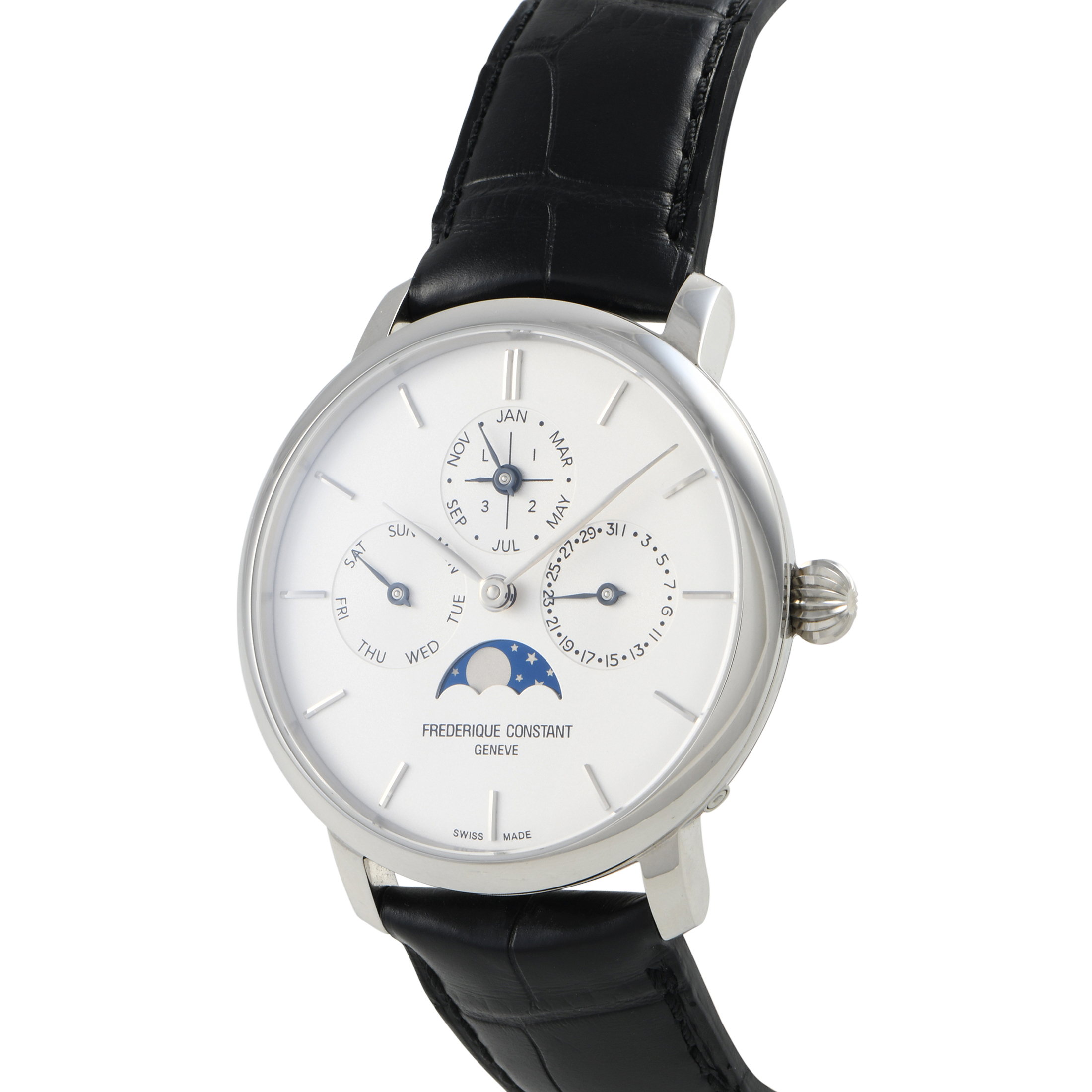 Frederique Constant Slimline Perpetual Moonphase Watch FC-775S4S6 - Image 2