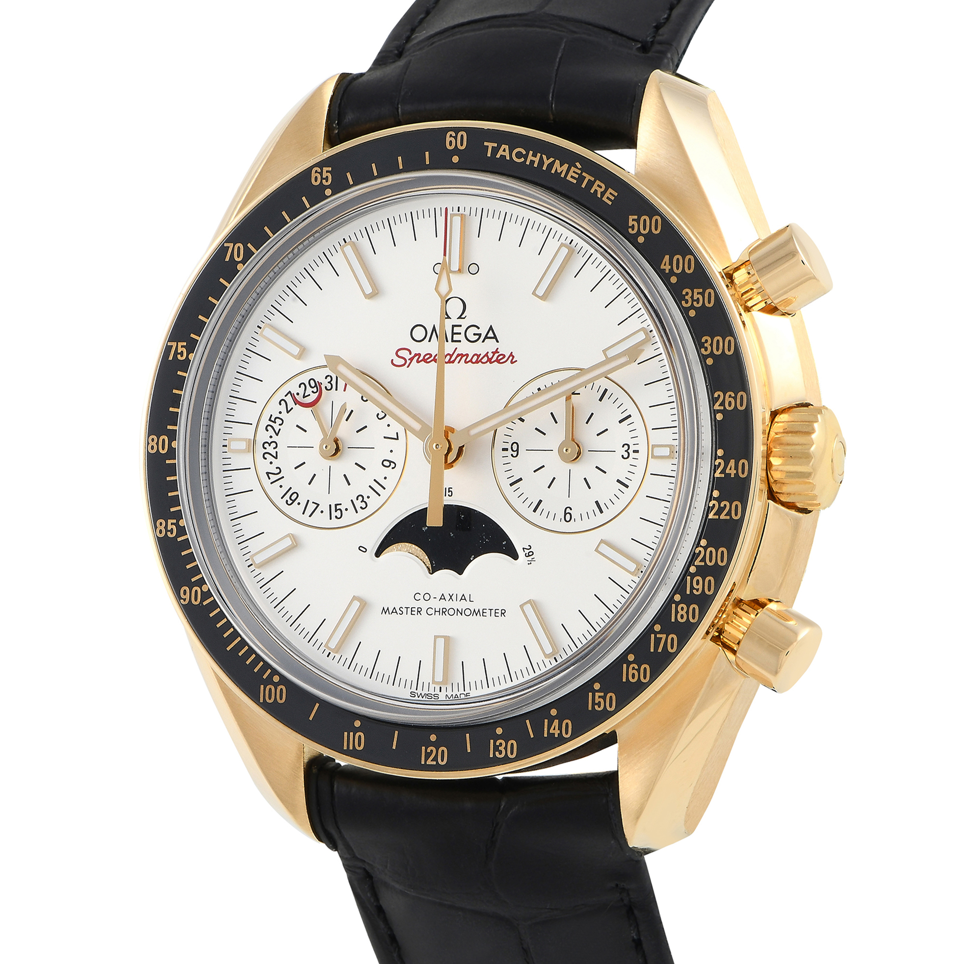 Omega Speedmaster Moonphase Yellow Gold Watch 304.63.44.52.02.001 - Image 2