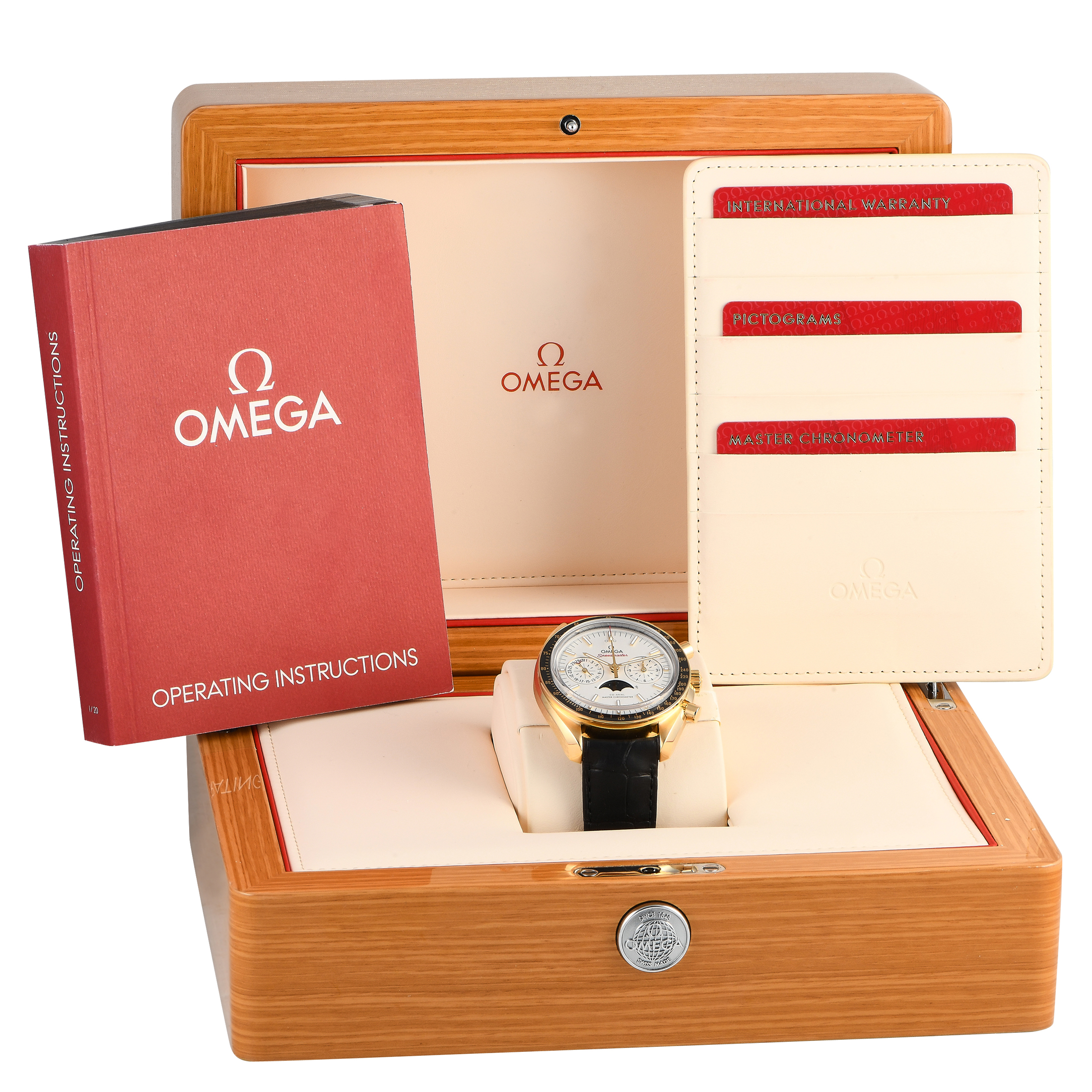 Omega Speedmaster Moonphase Yellow Gold Watch 304.63.44.52.02.001 - Image 5