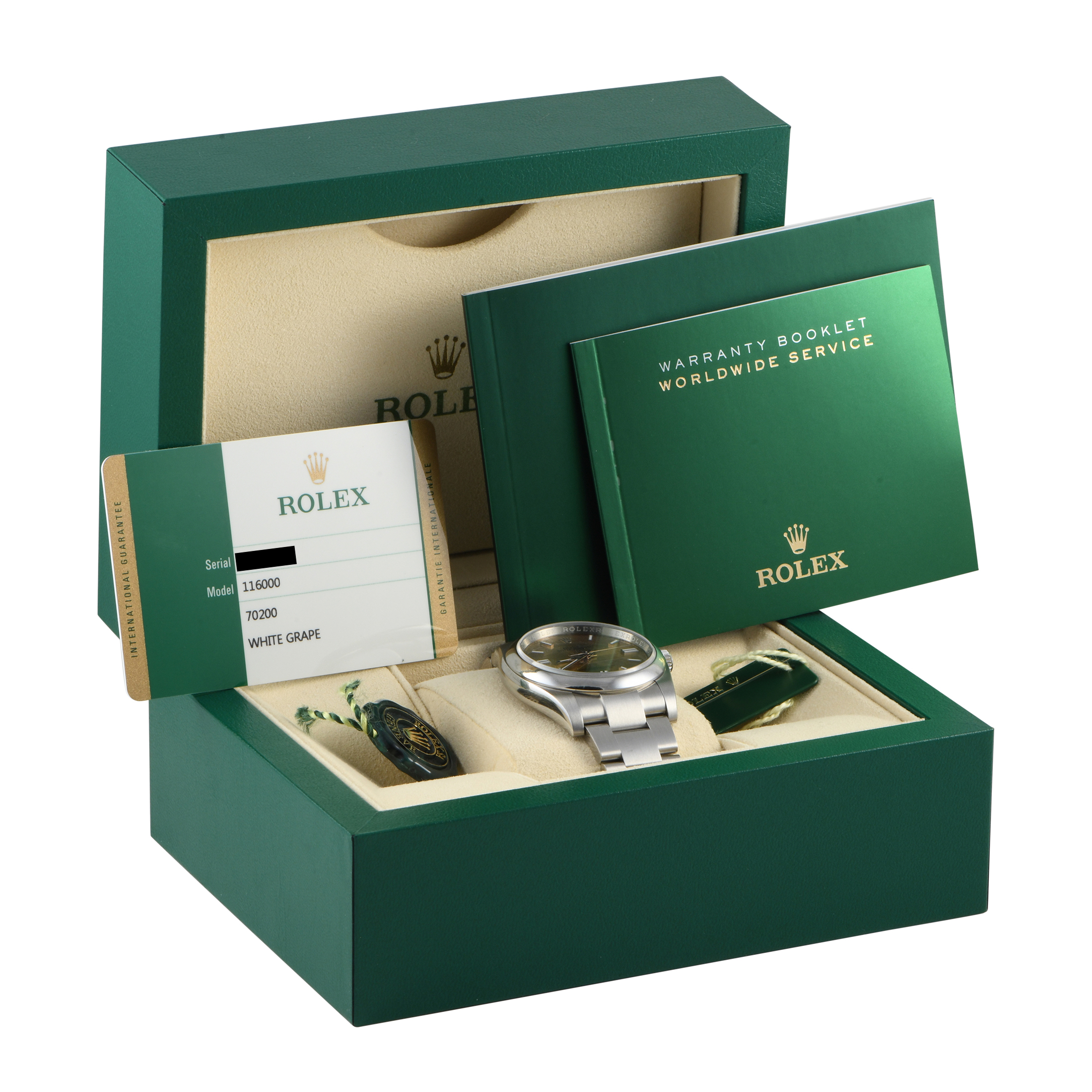 Rolex Oyster Perpetual 36 White Grape Dial Watch 116000 - Image 5