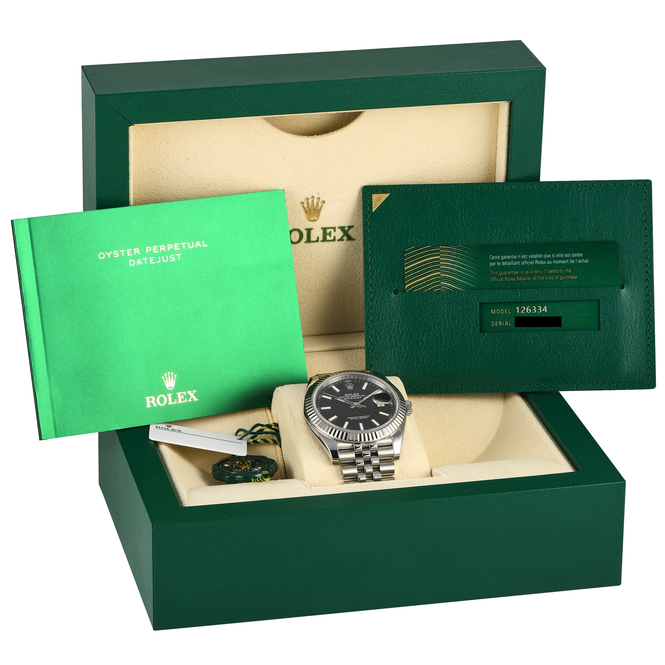 Rolex Datejust 41 Black Dial Watch 126334 - Image 5