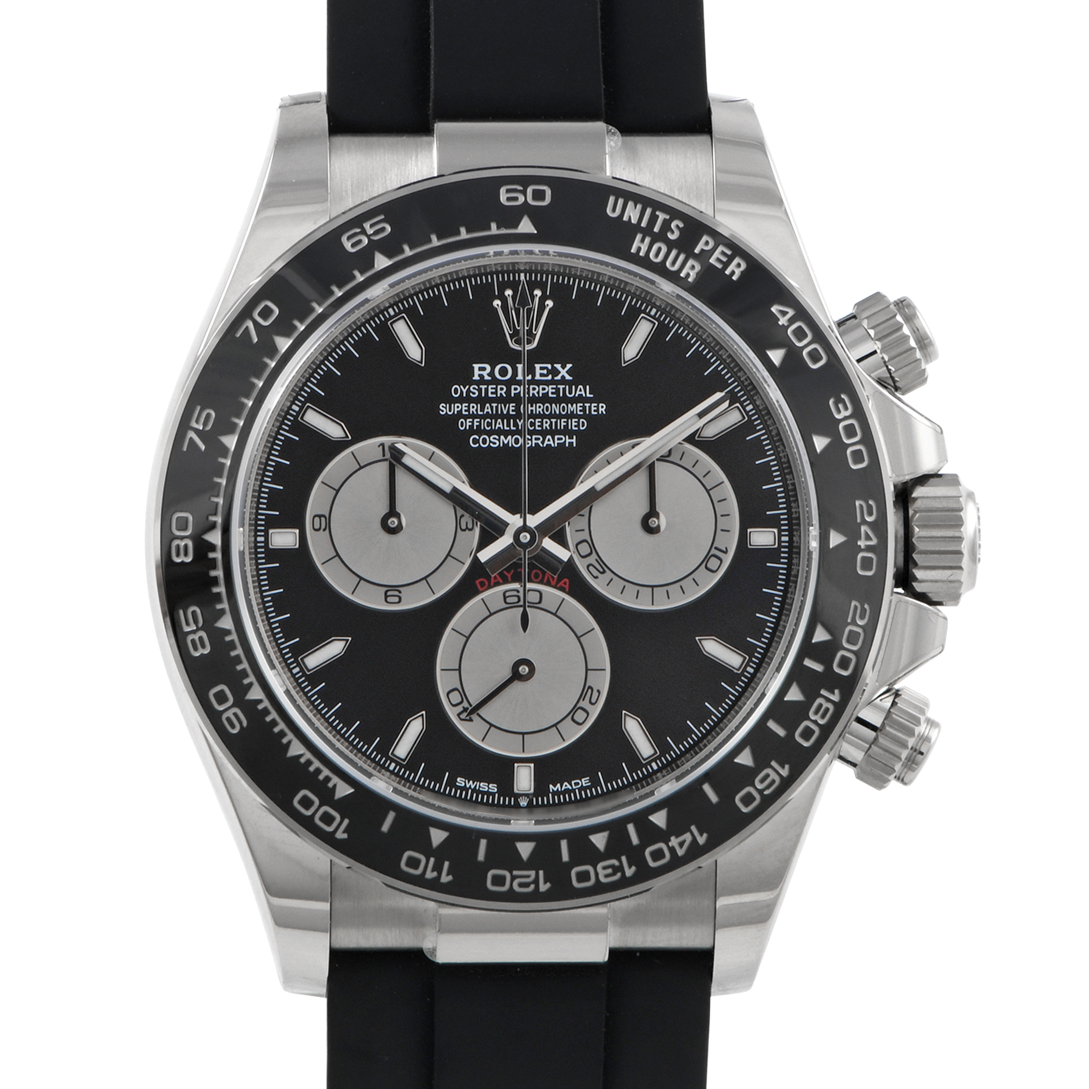 Rolex Daytona Black Dial White Gold Watch 126519LN-0002