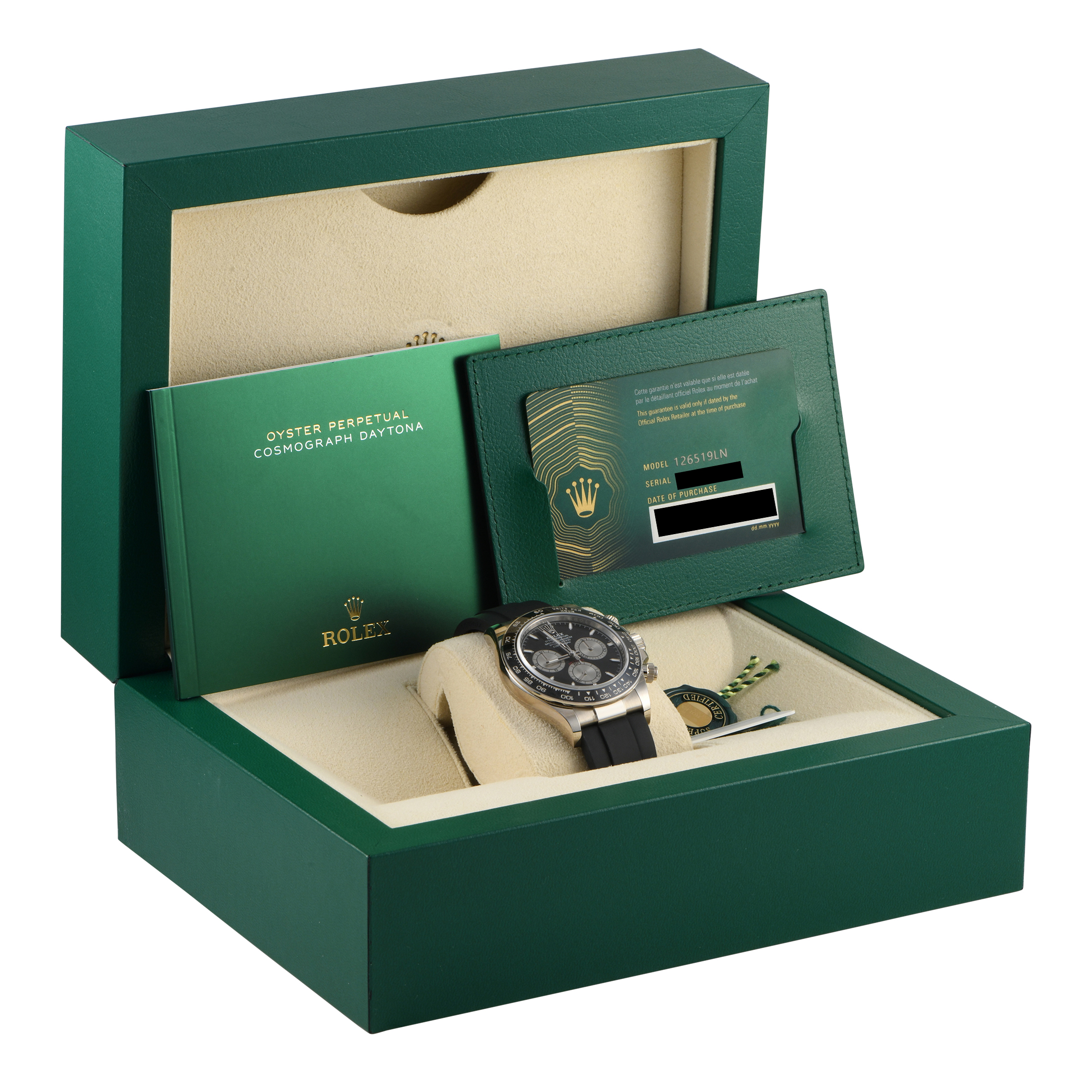 Rolex Daytona Black Dial White Gold Watch 126519LN-0002 - Image 5