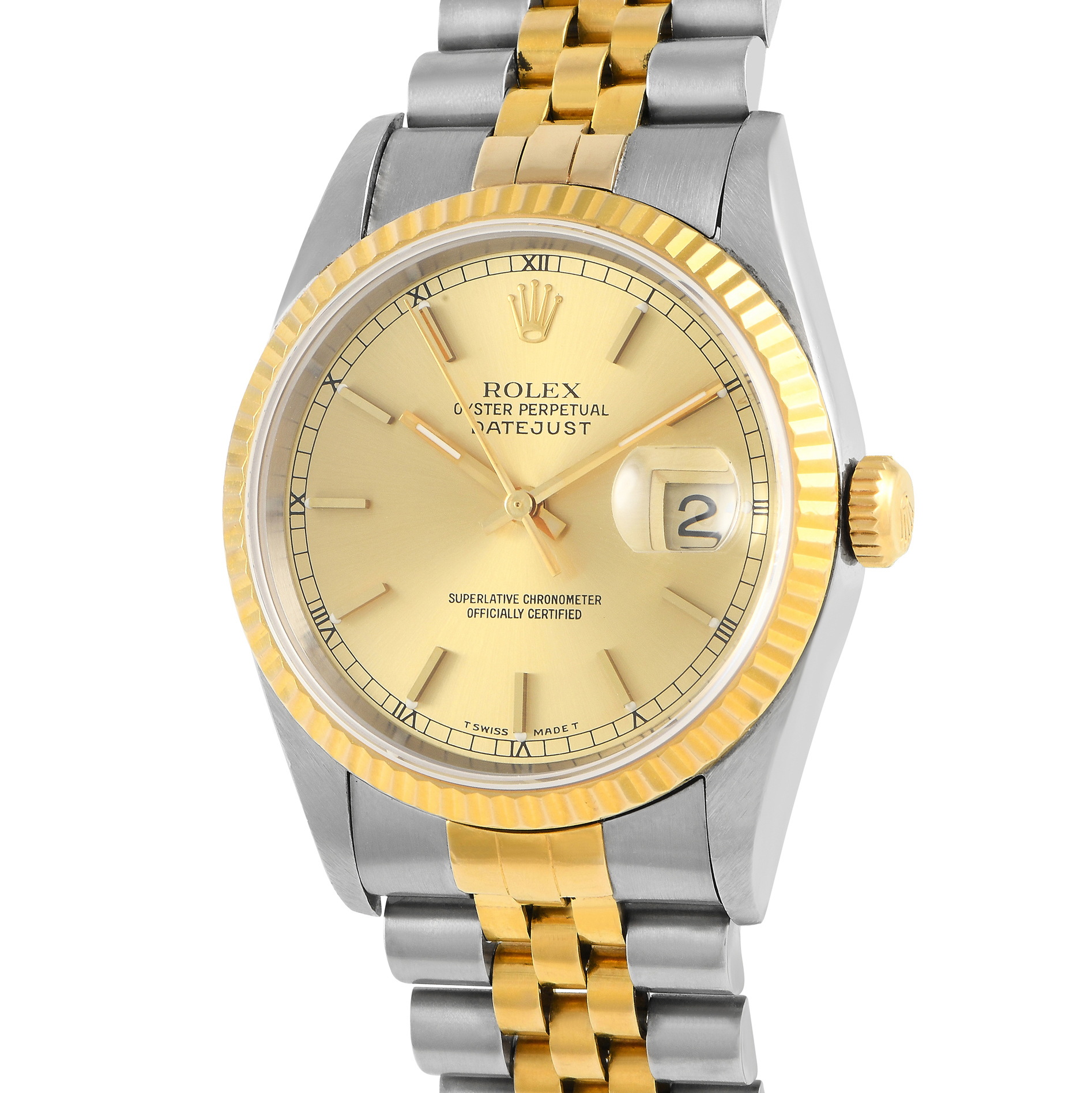 Rolex Datejust 36 Champagne Dial Watch 16233 - Image 2