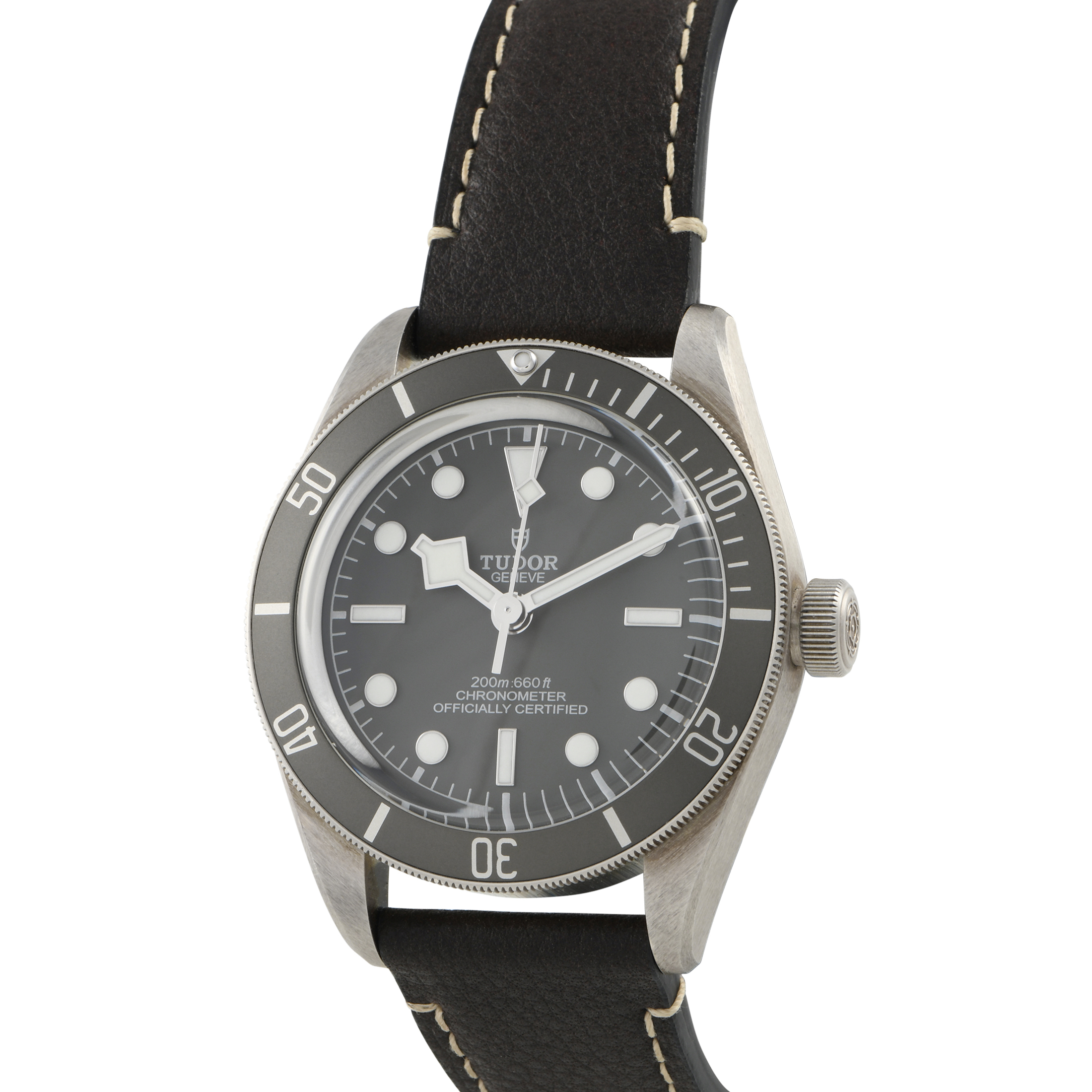 Tudor Black Bay 58 Silver on Leather Men's Watch 79010SG - Image 2