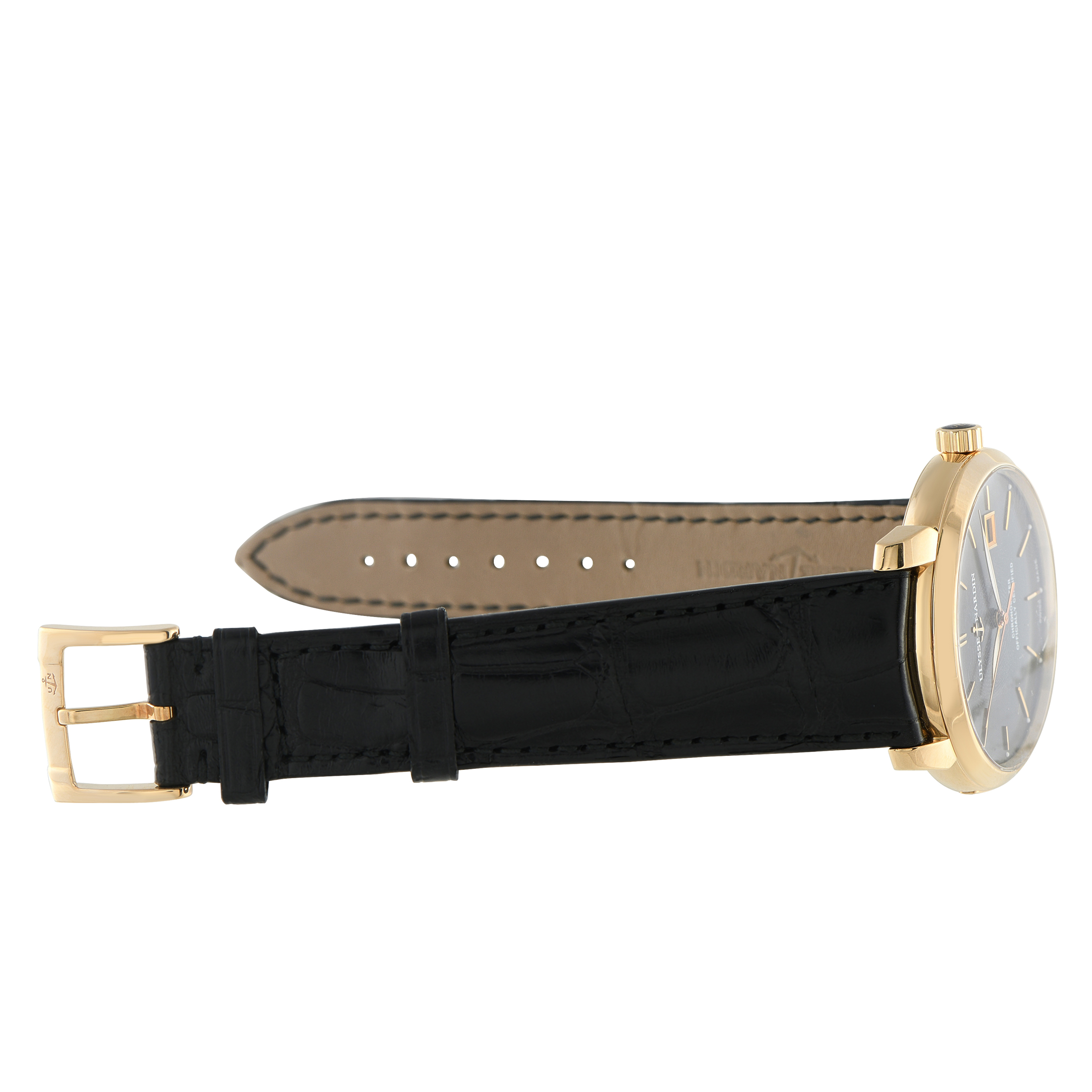 Ulysse Nardin Classico Black Dial Rose Gold Watch 8156-111 - Image 4