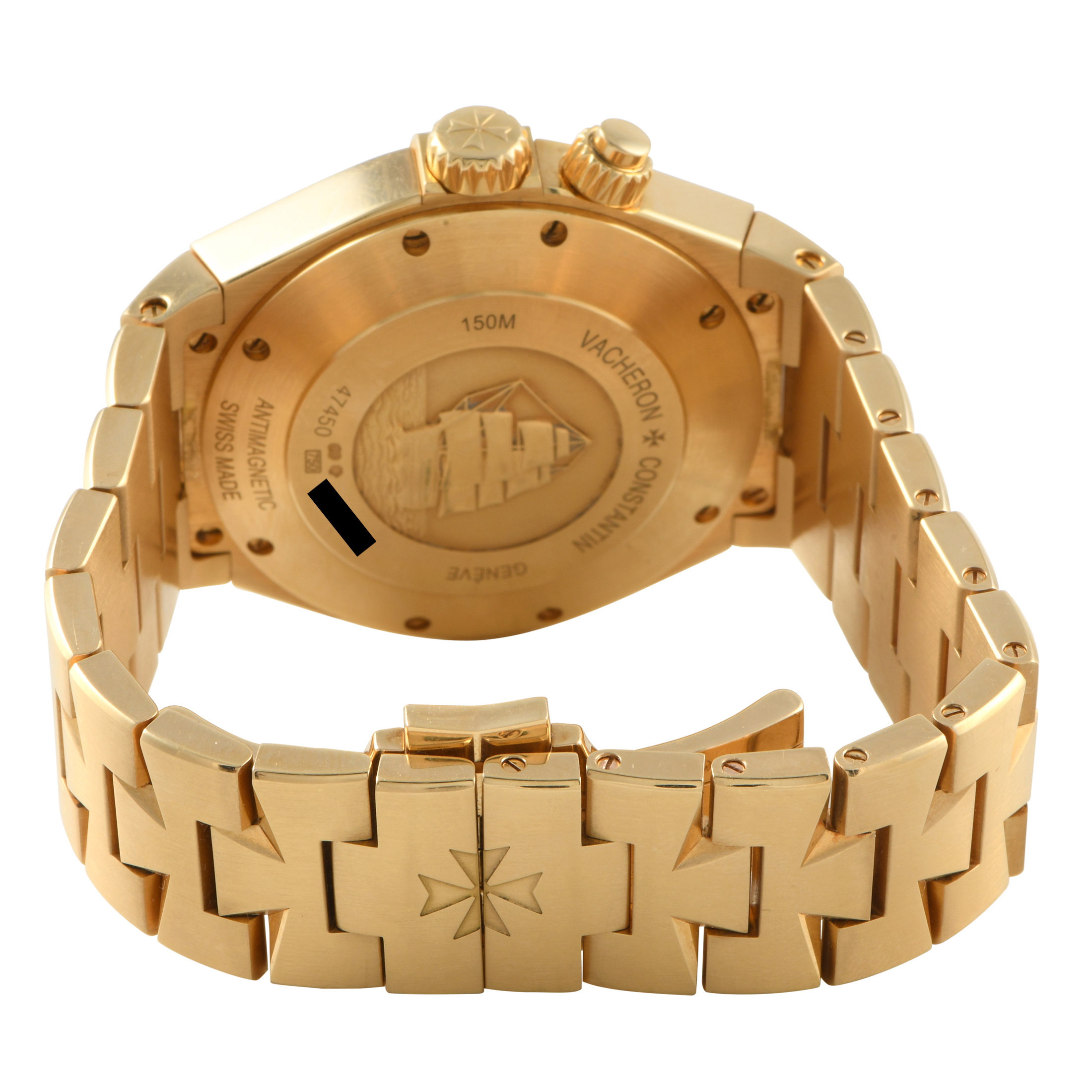 Vacheron Constantin Overseas Dual Time Zone Yellow Gold Watch 47450/B01J-9228 - Image 4