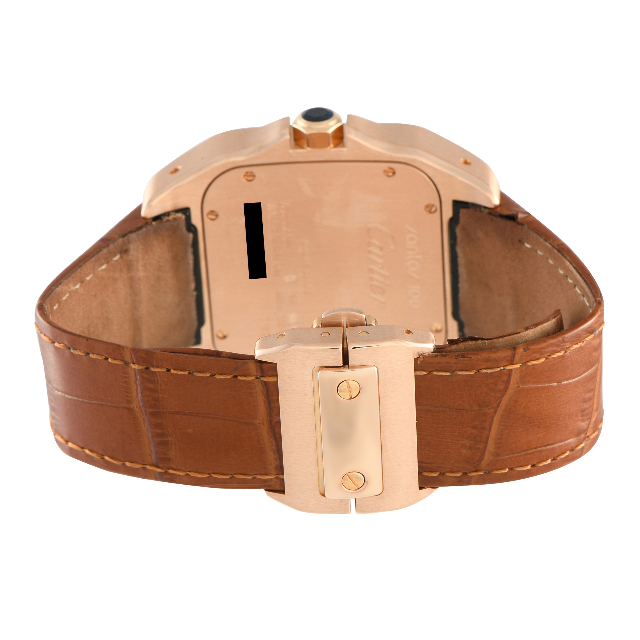 Cartier Santos 100 18K Rose Gold Watch 12800 2792 - Image 4