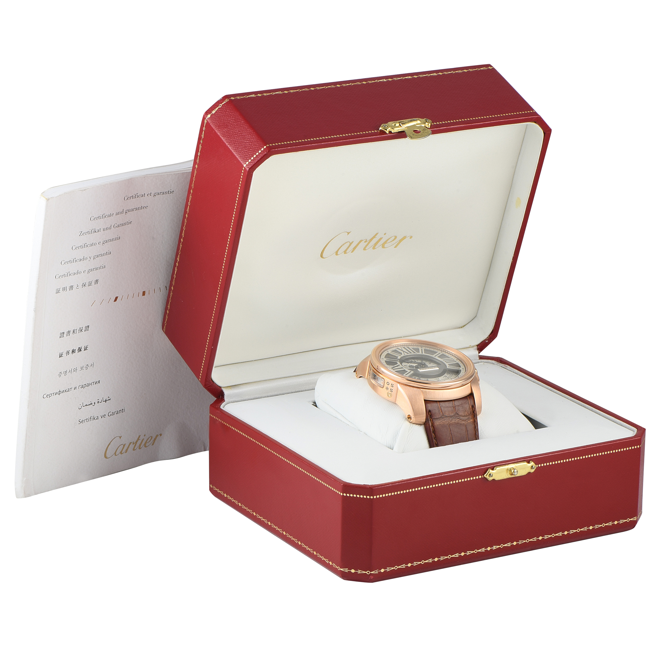 Cartier Calibre de Cartier Multiple Time Zone Rose Gold Watch W7100025 - Image 5
