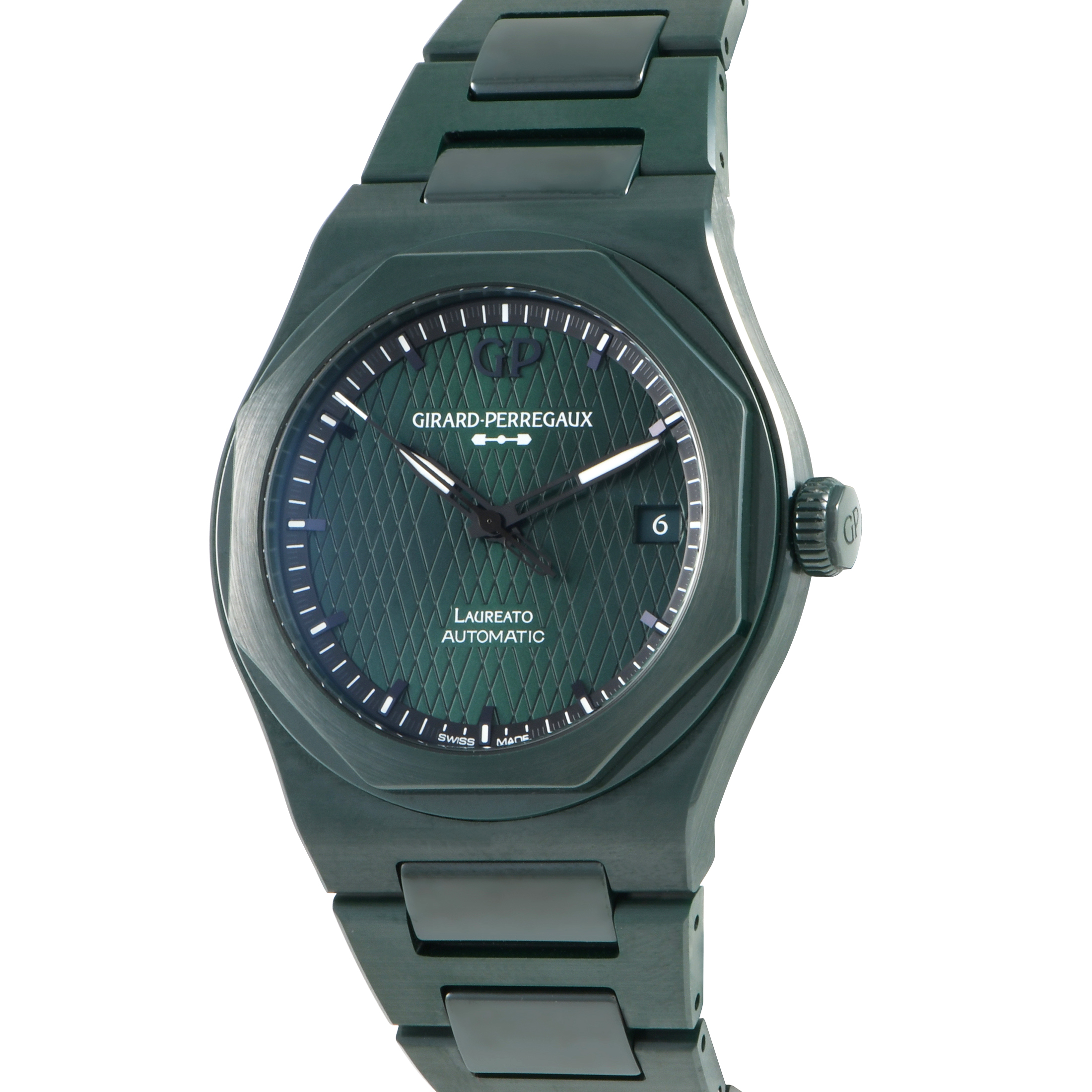 Girard Perregaux Laureato Green Ceramic Aston Martin Edition Watch 81005-32-3080-1cx - Image 2