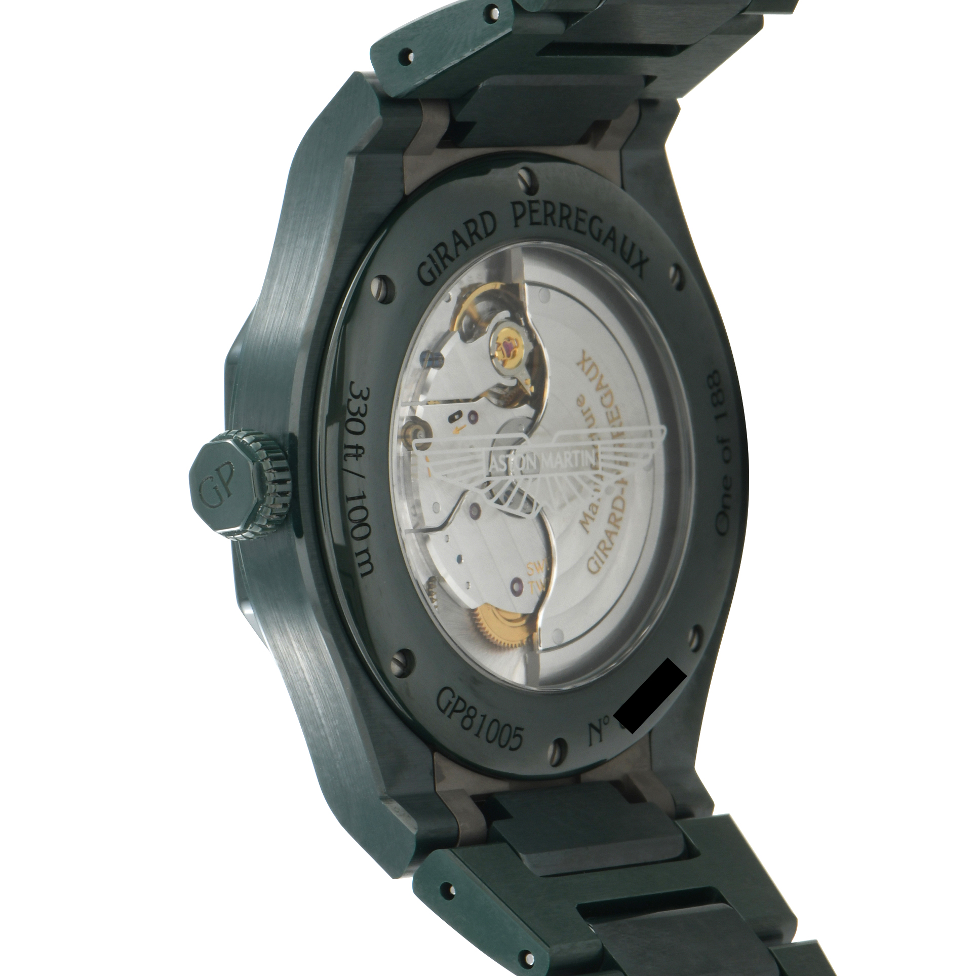 Girard Perregaux Laureato Green Ceramic Aston Martin Edition Watch 81005-32-3080-1cx - Image 3