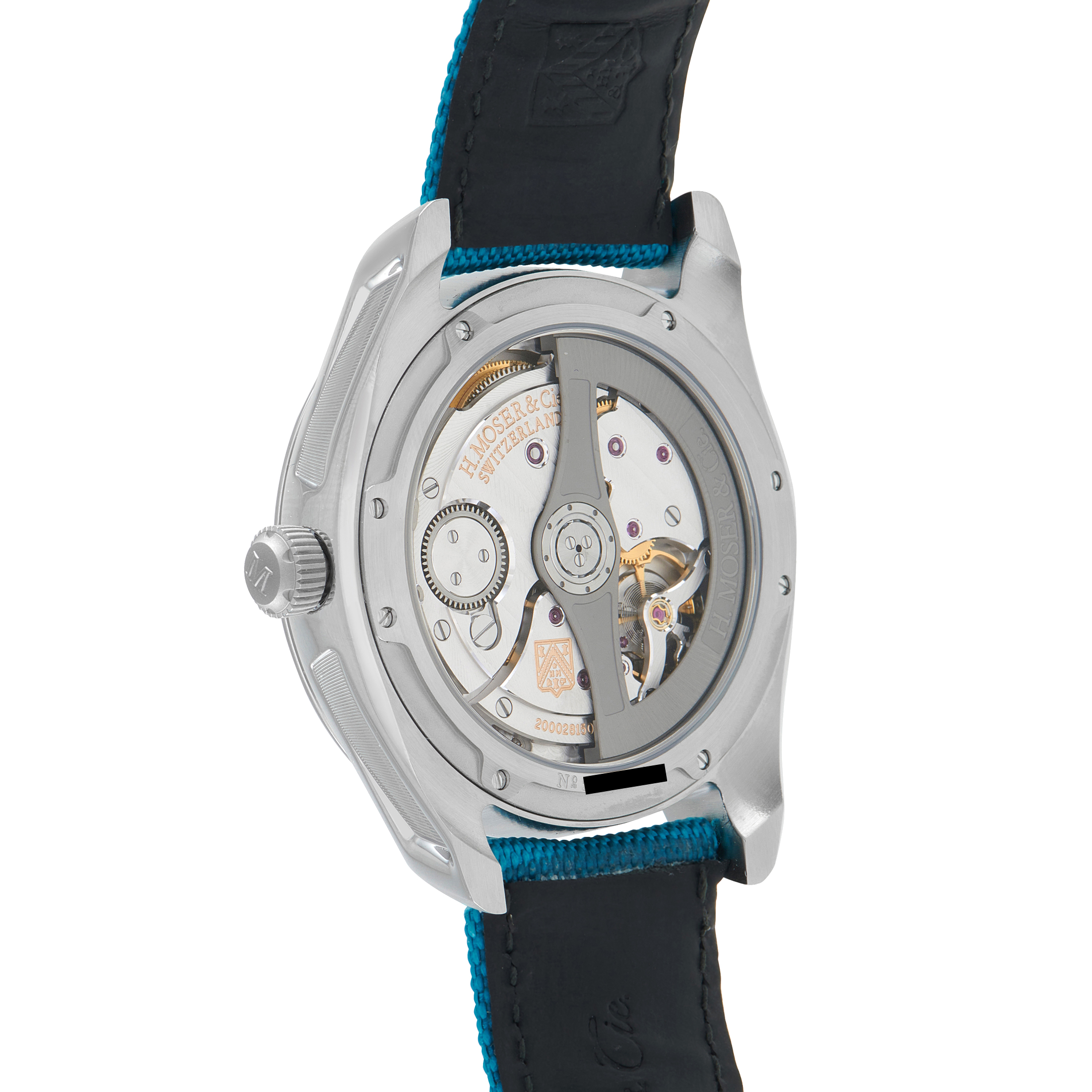 H. Moser Pioneer Center Seconds Blue Lagoon Fumé Watch 3200-1214 - Image 3