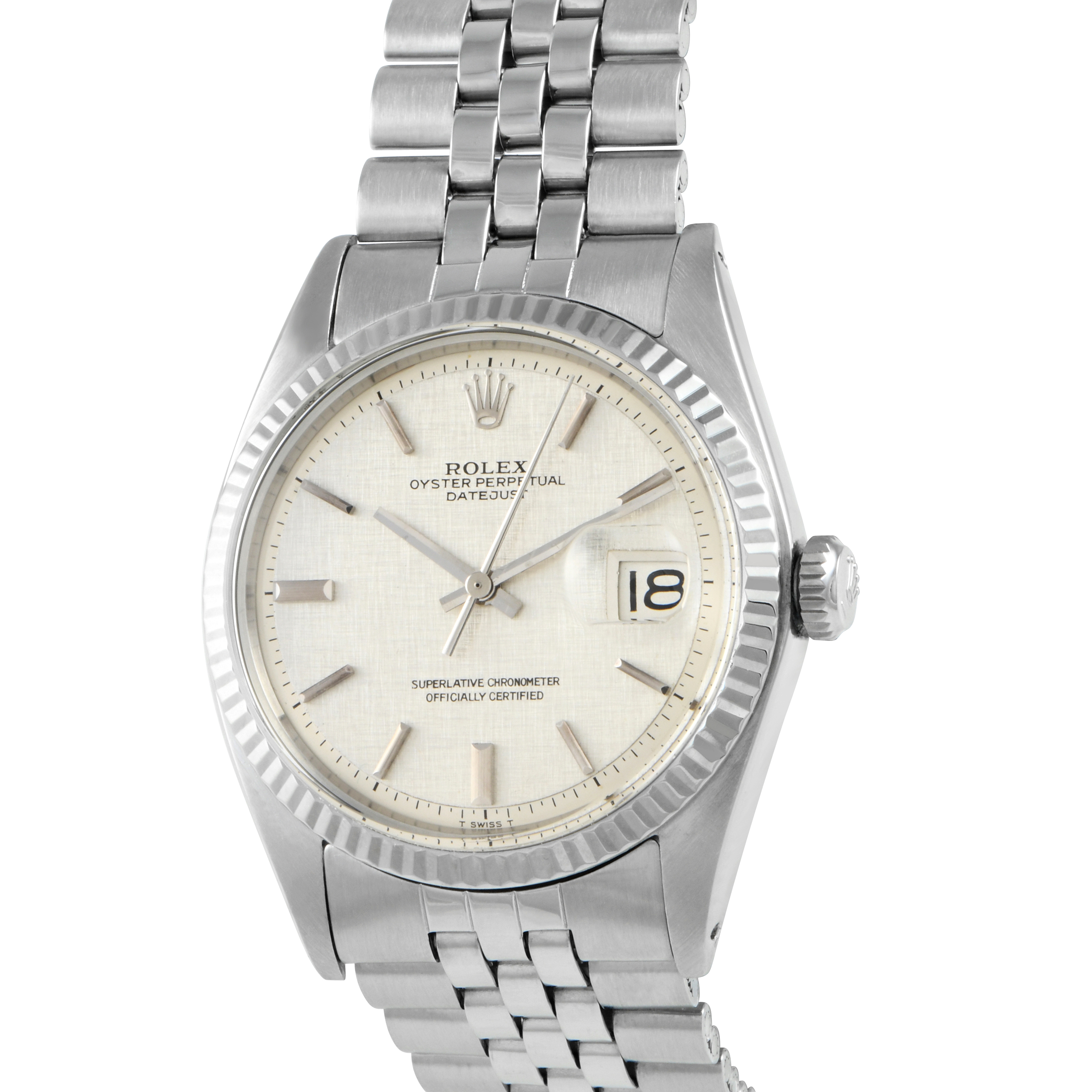 Rolex Datejust 36 Linen Dial Watch 1601 - Image 2