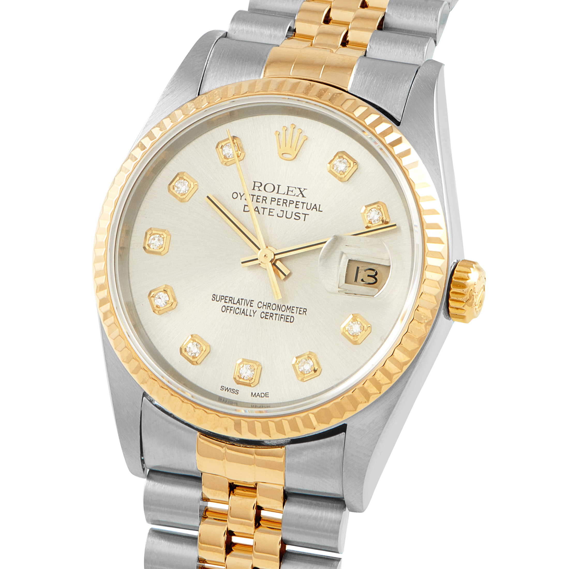 Rolex Datejust 36 Diamond Dial Watch 16233 - Image 2
