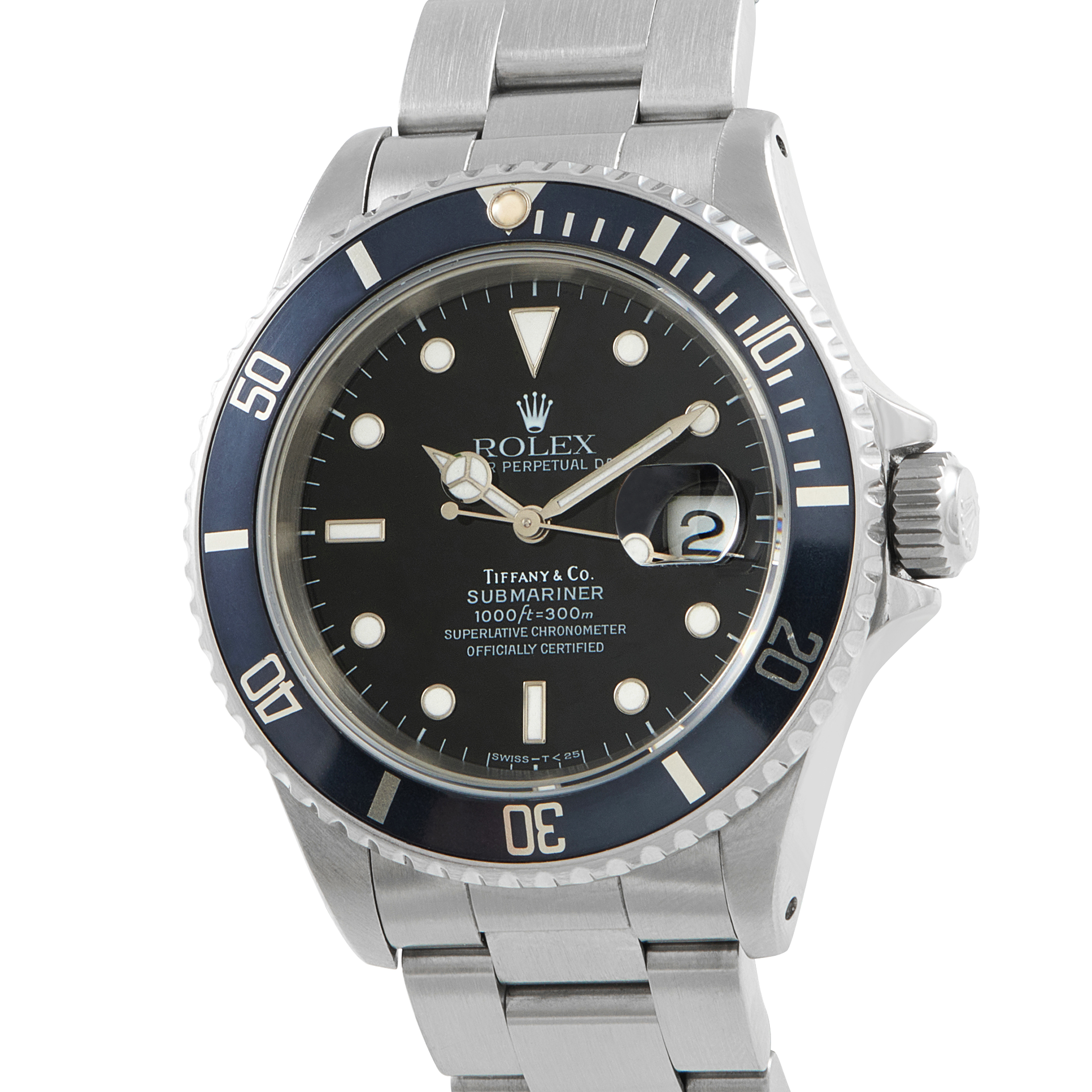 Rolex Submariner Date Tiffany & Co Watch 16610 - Image 2