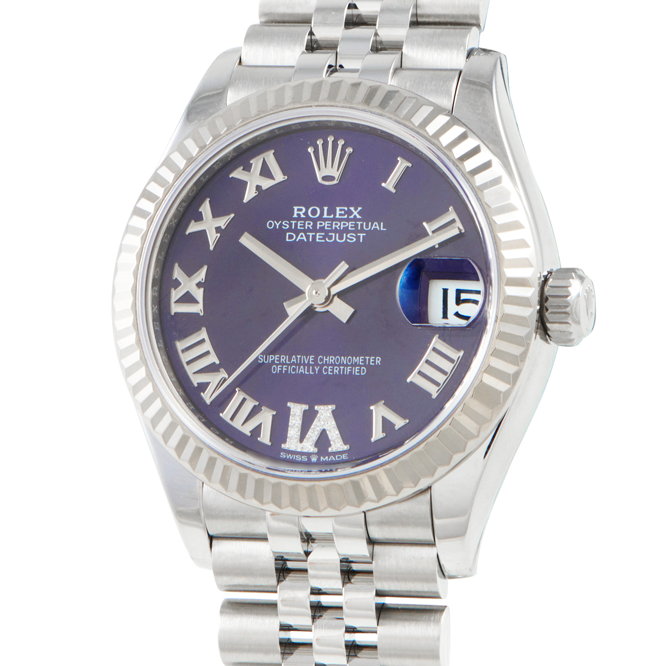 Rolex Datejust 31 Aubergine Diamond Dial Watch 278274 - Image 2