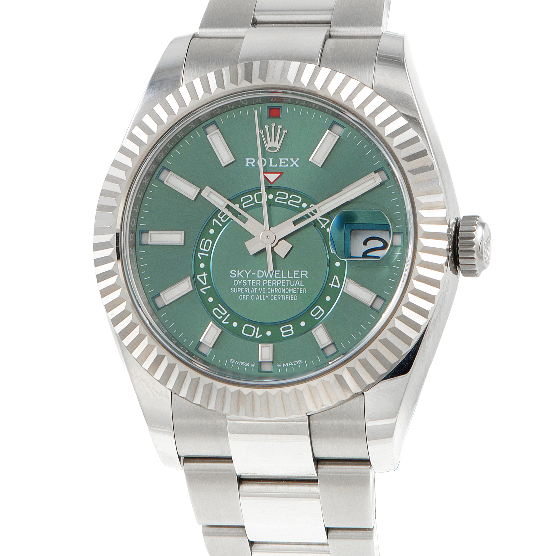 Rolex Sky-Dweller Mint Green Dial Watch 336934 - Image 2